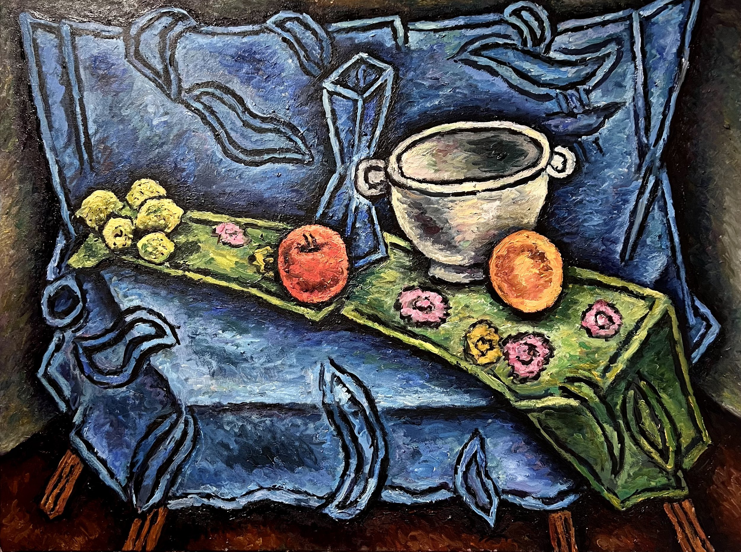  “BLUE NOTES”, 2020, OIL ON CANVAS, 30”/40” 