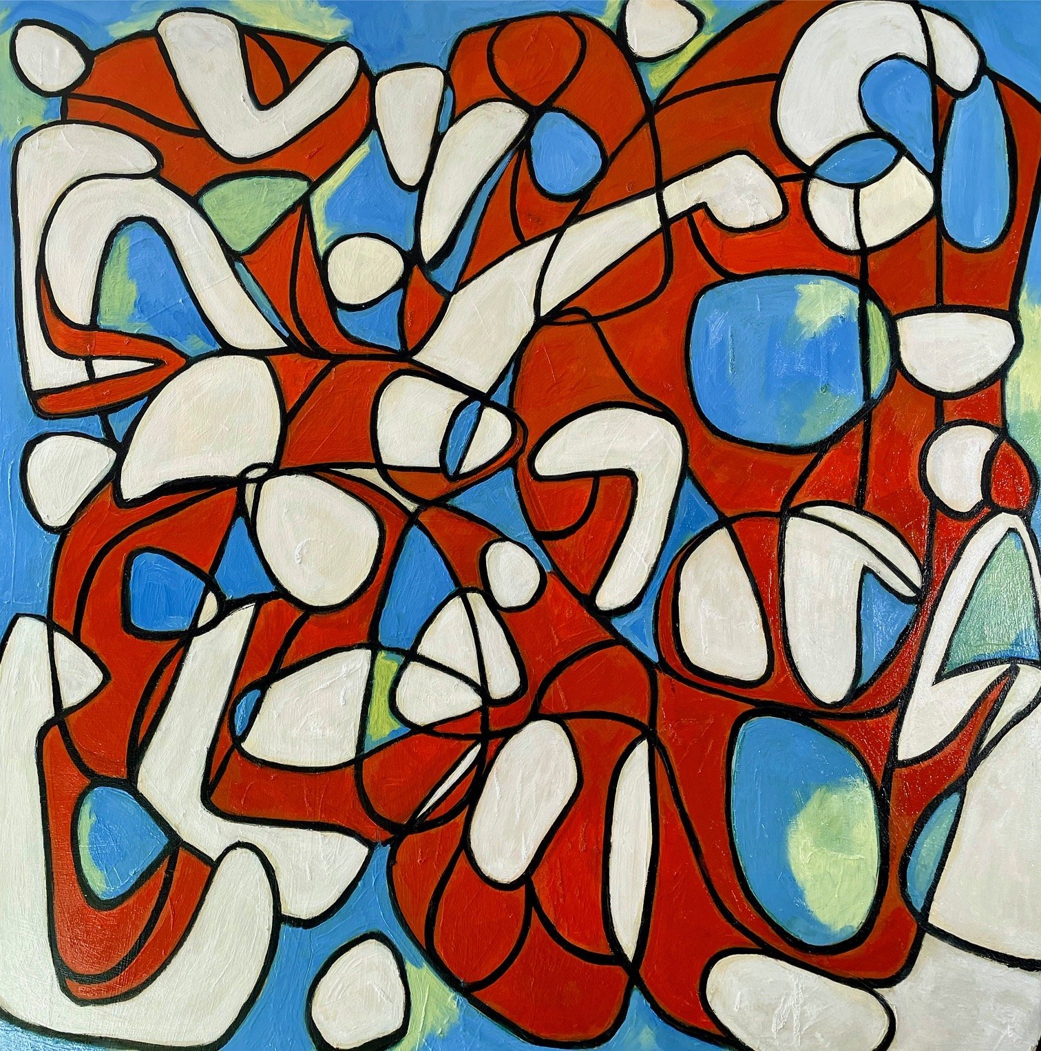  “NO. 26”, OIL ON CANVAS, 48”/48” 