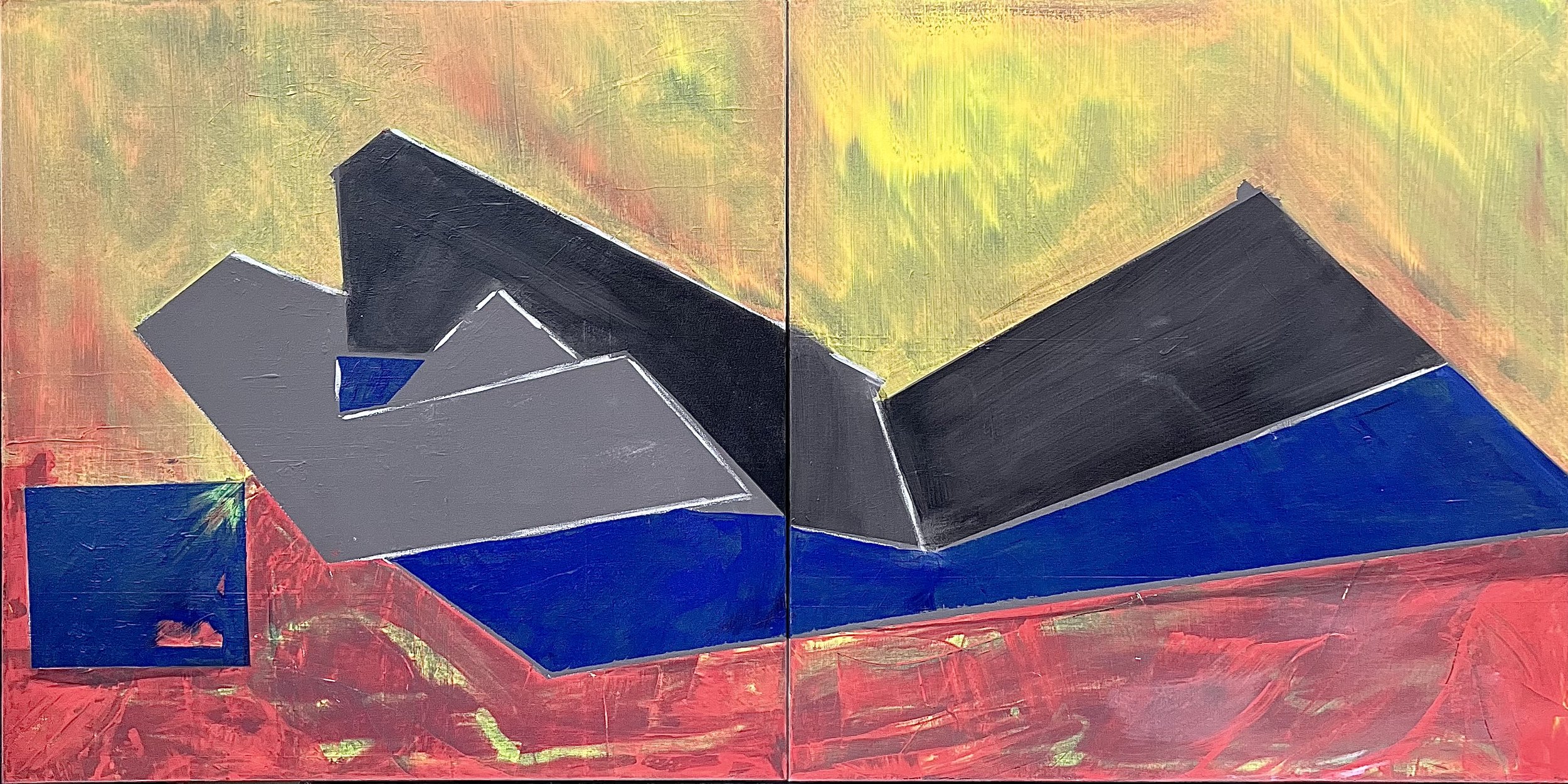  “AT REST”,  DIPTYCH, 36”/72” 