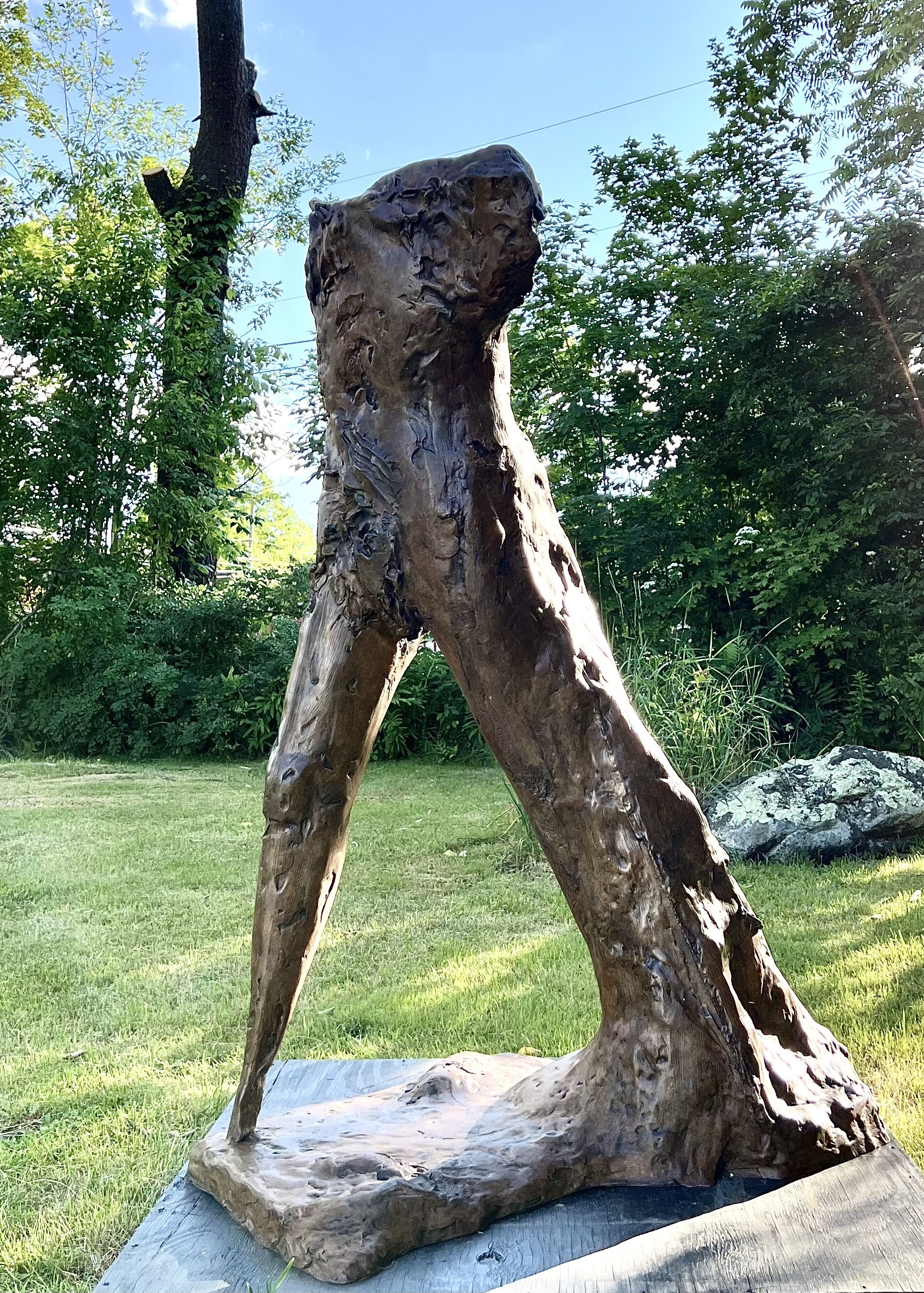  “VICTORY STRIDING”, PATINATED BRONZE (LOST WAX PROCESS), 67”/30”/46” 