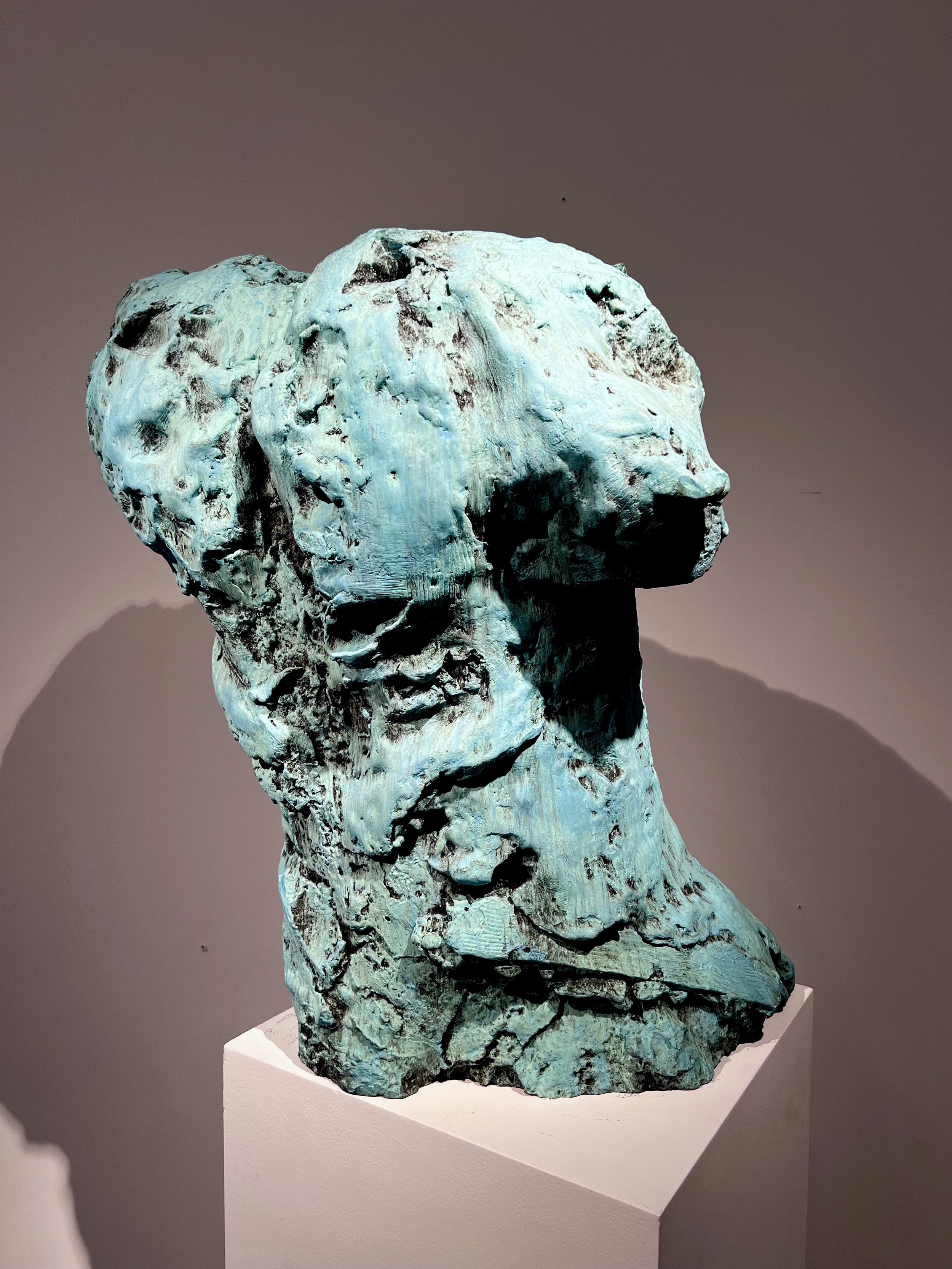  “BLUE TORSO”, PATINATED BRONZE (LOST WAX PROCESS), 26”/20”/15” 