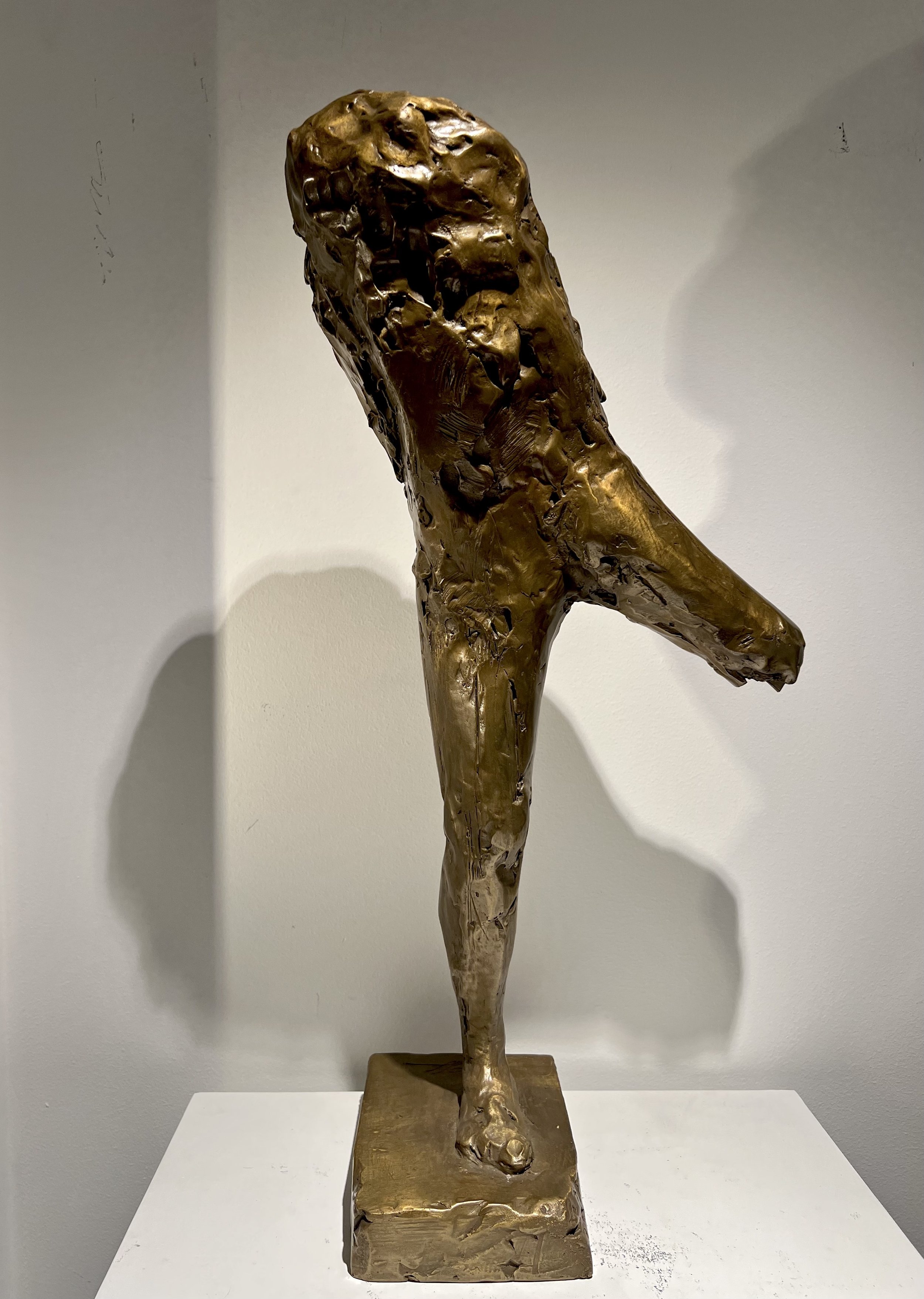  “HERMES”, PATINATED BRONZE (LOST WAX PROCESS), 25”/12”/7.5” 