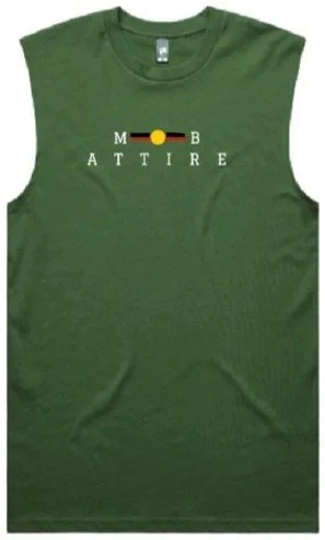 Logo Singlet - Mens khaki.jpg