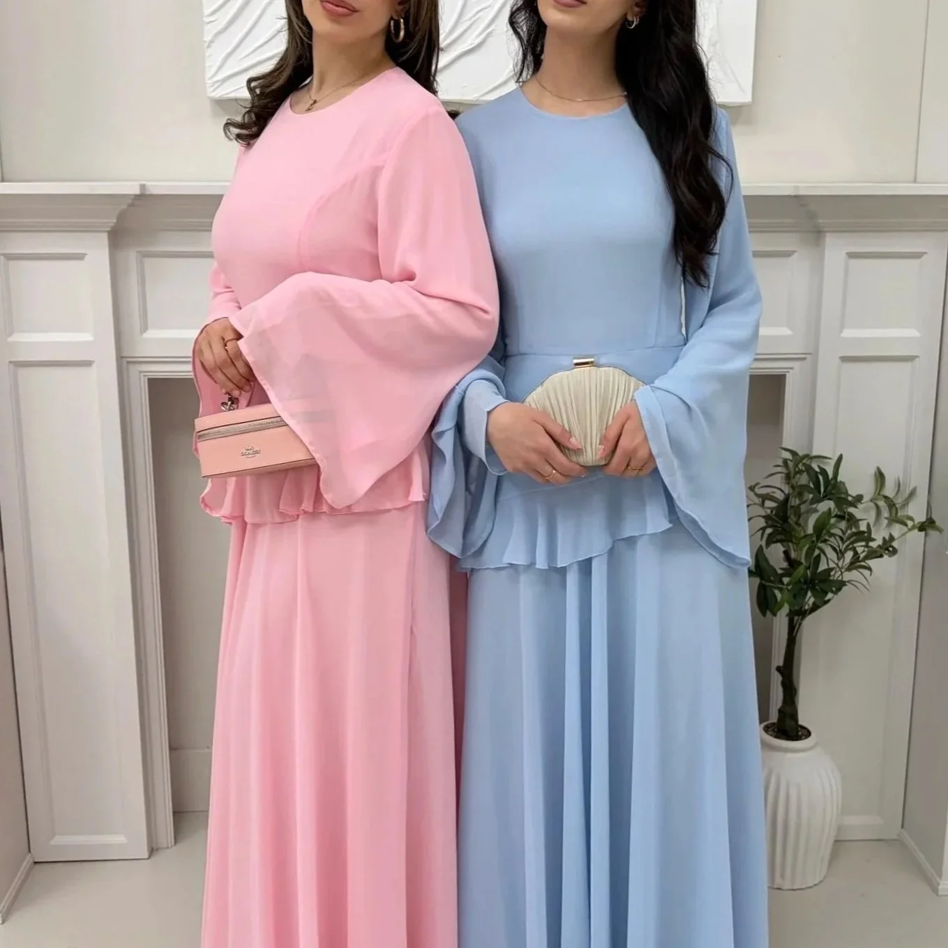 Chiffon Layered Maxi Dress
