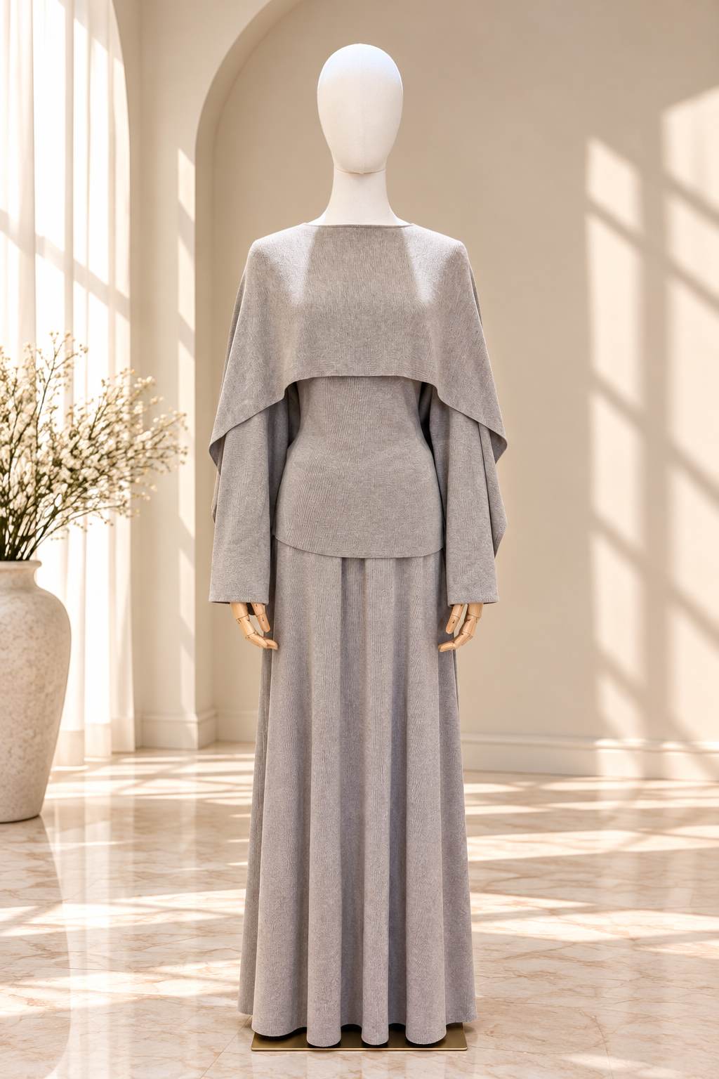 Taupe Knit Mannequin in Sunlit Archway.png (Copy)