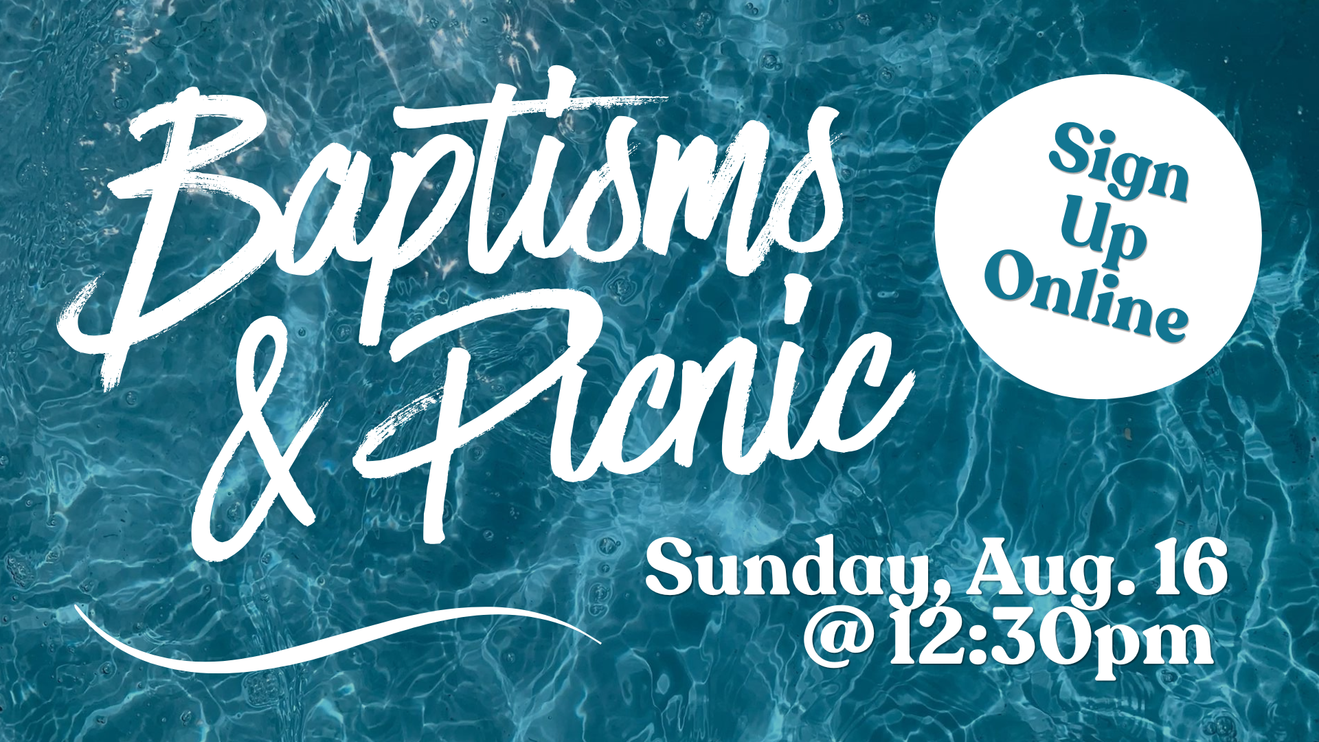 Baptism & Poolside Picnic