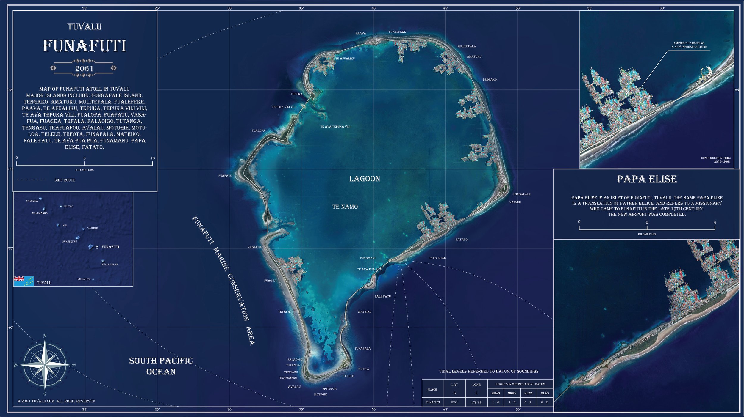 Map of Funafuti - 2061