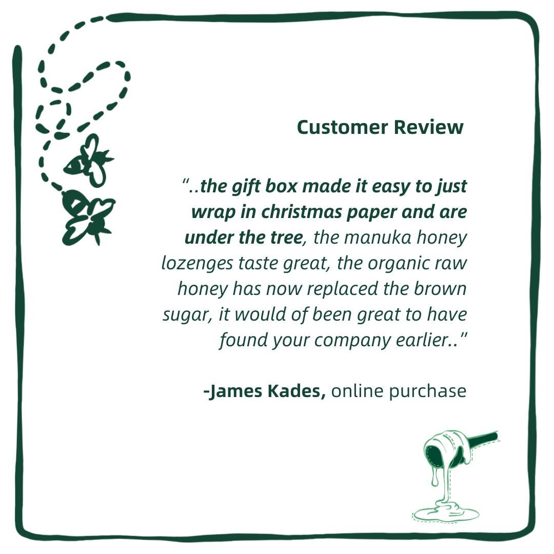 We love this review from James Kades on his recent purchase of our Gift Box Hamper. 5/5 ⭐️⭐️⭐️⭐️⭐️ Read his full review below👇

&quot;Hi everyone at My Dad's Honey, my order was delivered within 5 days, there was no damage to any product, the gift b