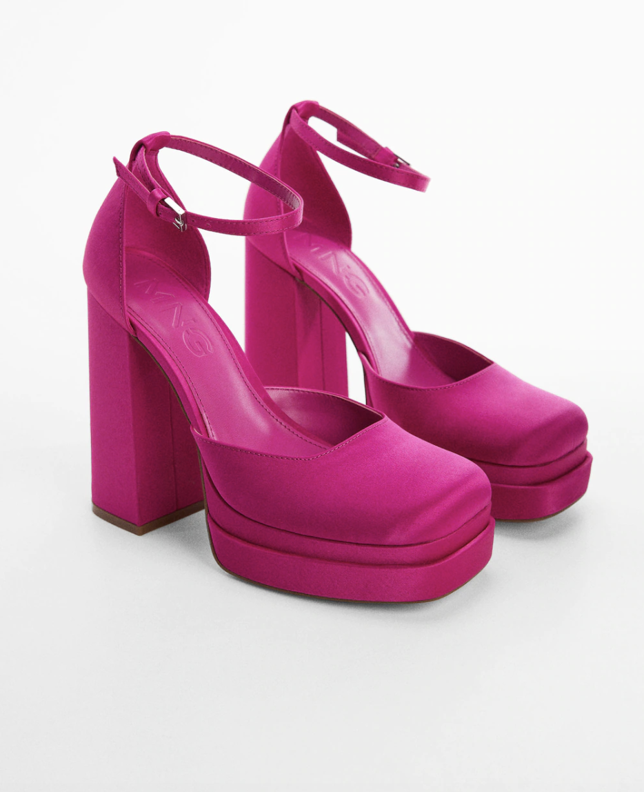 PINK PLATFORM HEELS