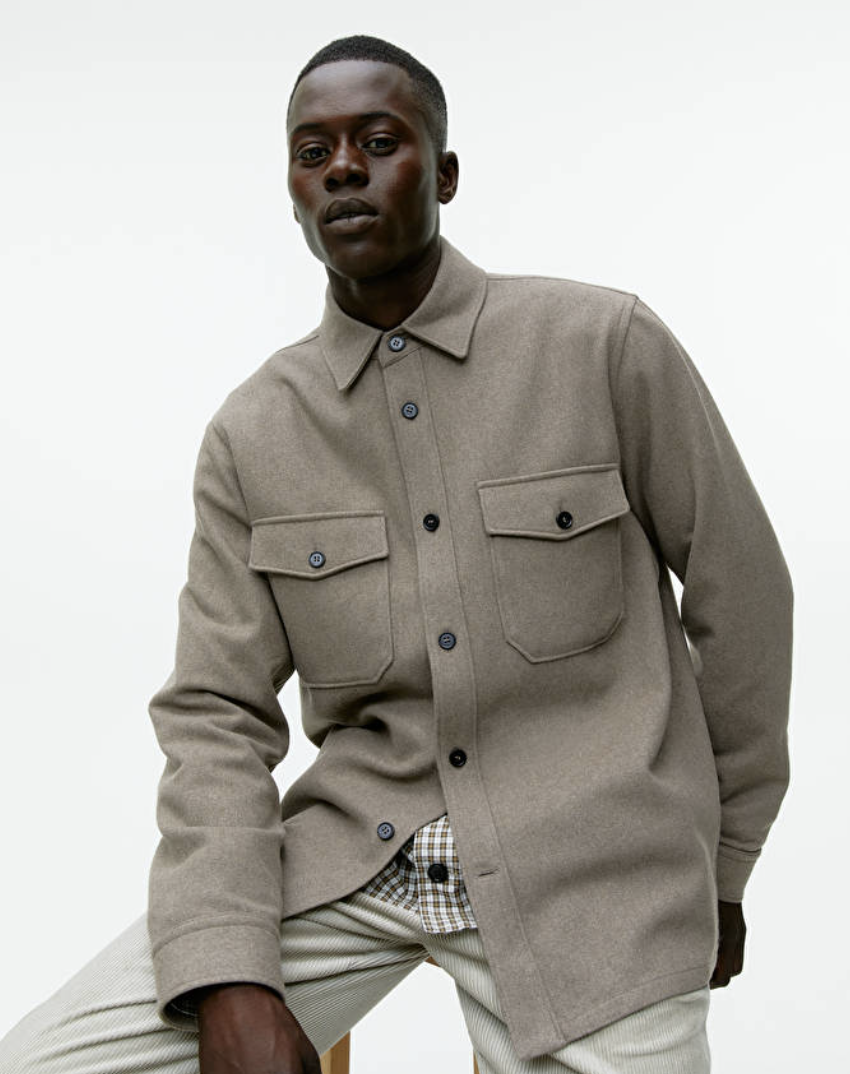 ARKET WOOL OVERSHIRT