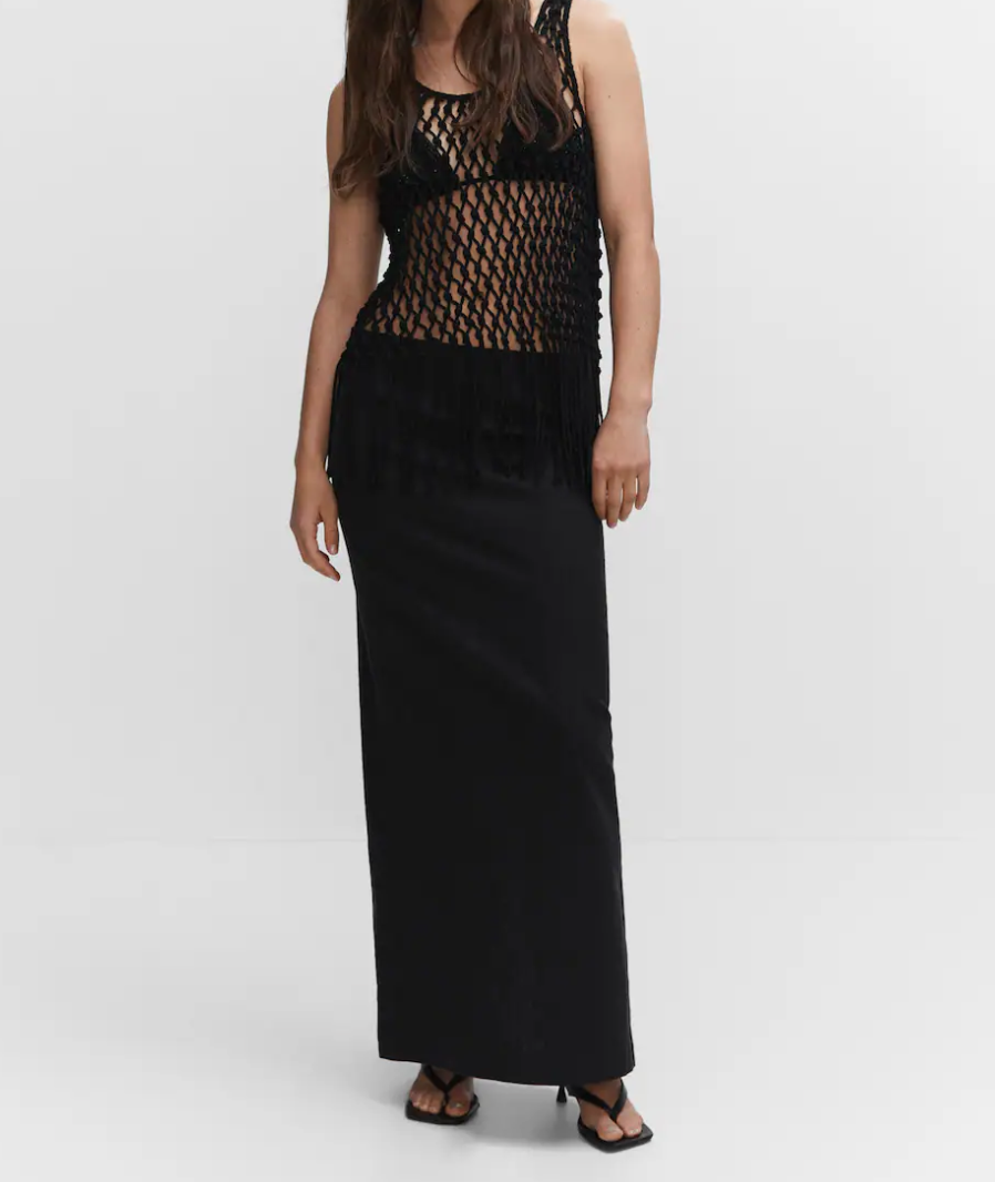 BLACK MAXI SKIRT
