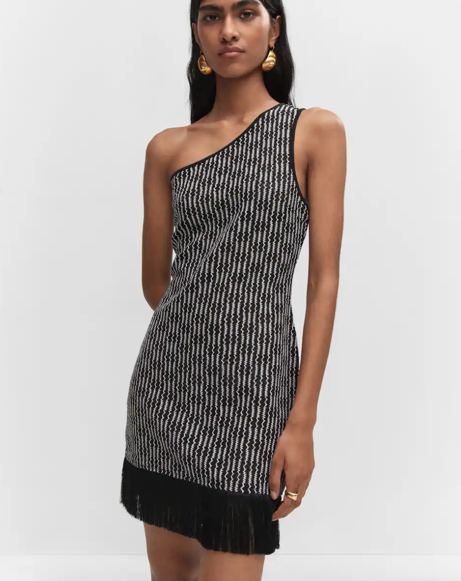 FRINGE DETAIL DRESS