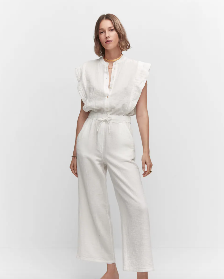 TEXTURED JUMPSUIT