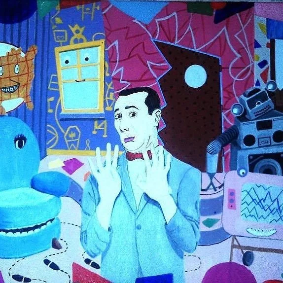 PeeWee's Playhouse painting. Acrylic on canvas.
