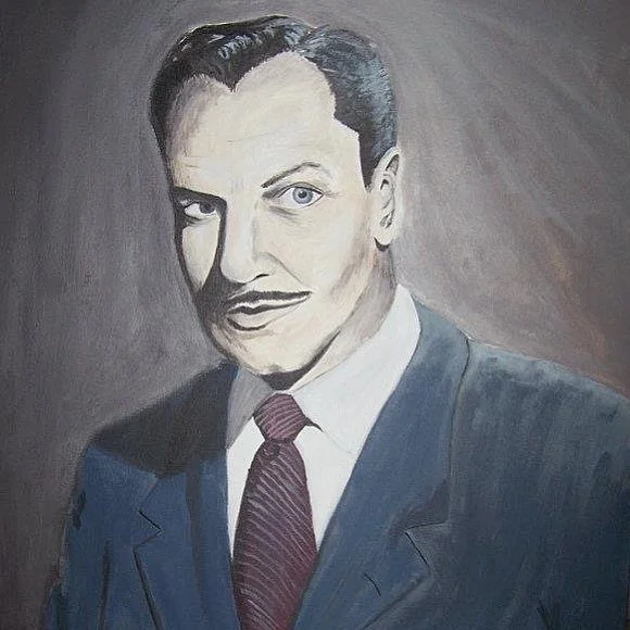 Vincent Price painting. Acrylic on cavas.