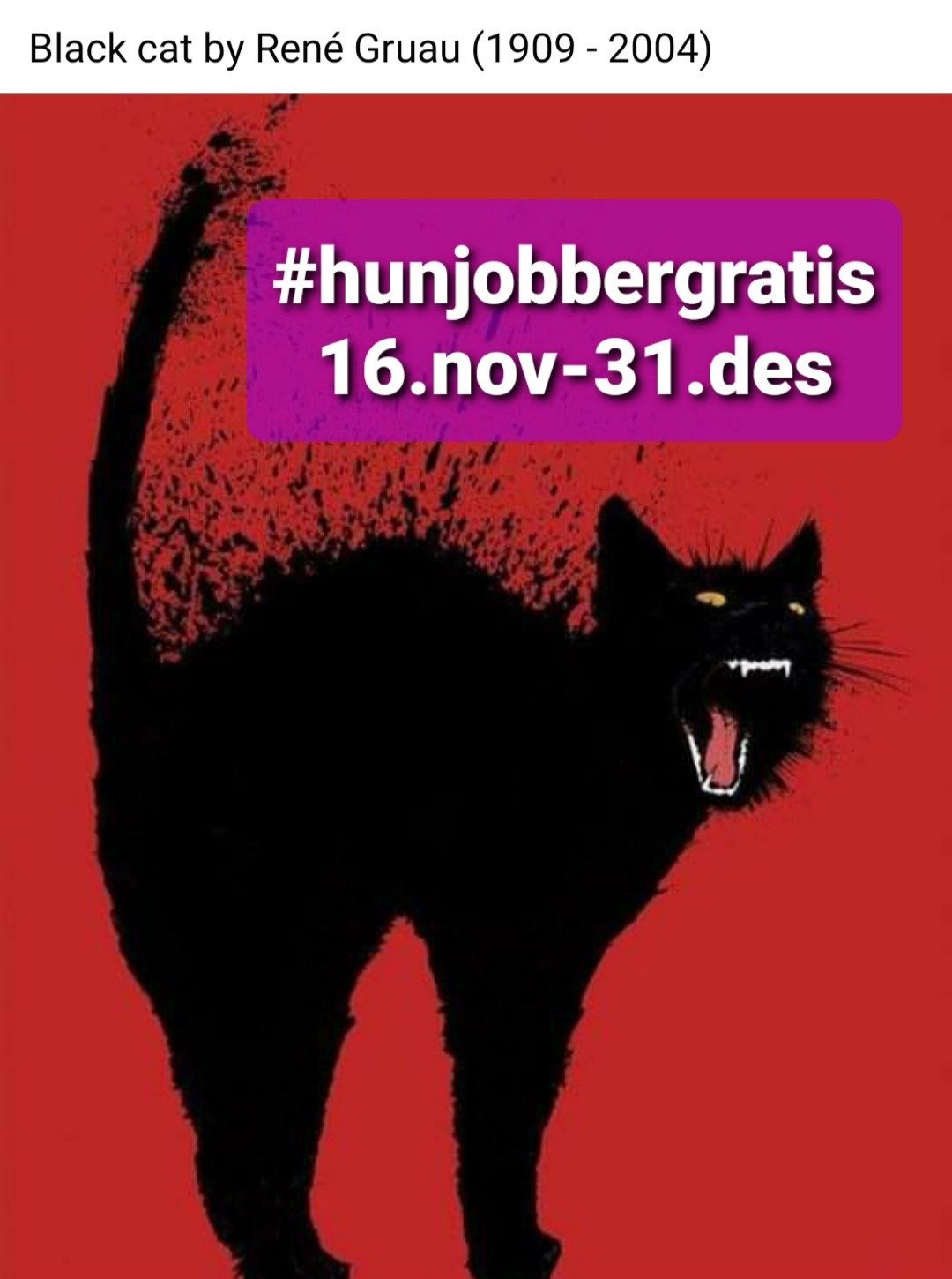 Bildet er malt av Rene Gruau