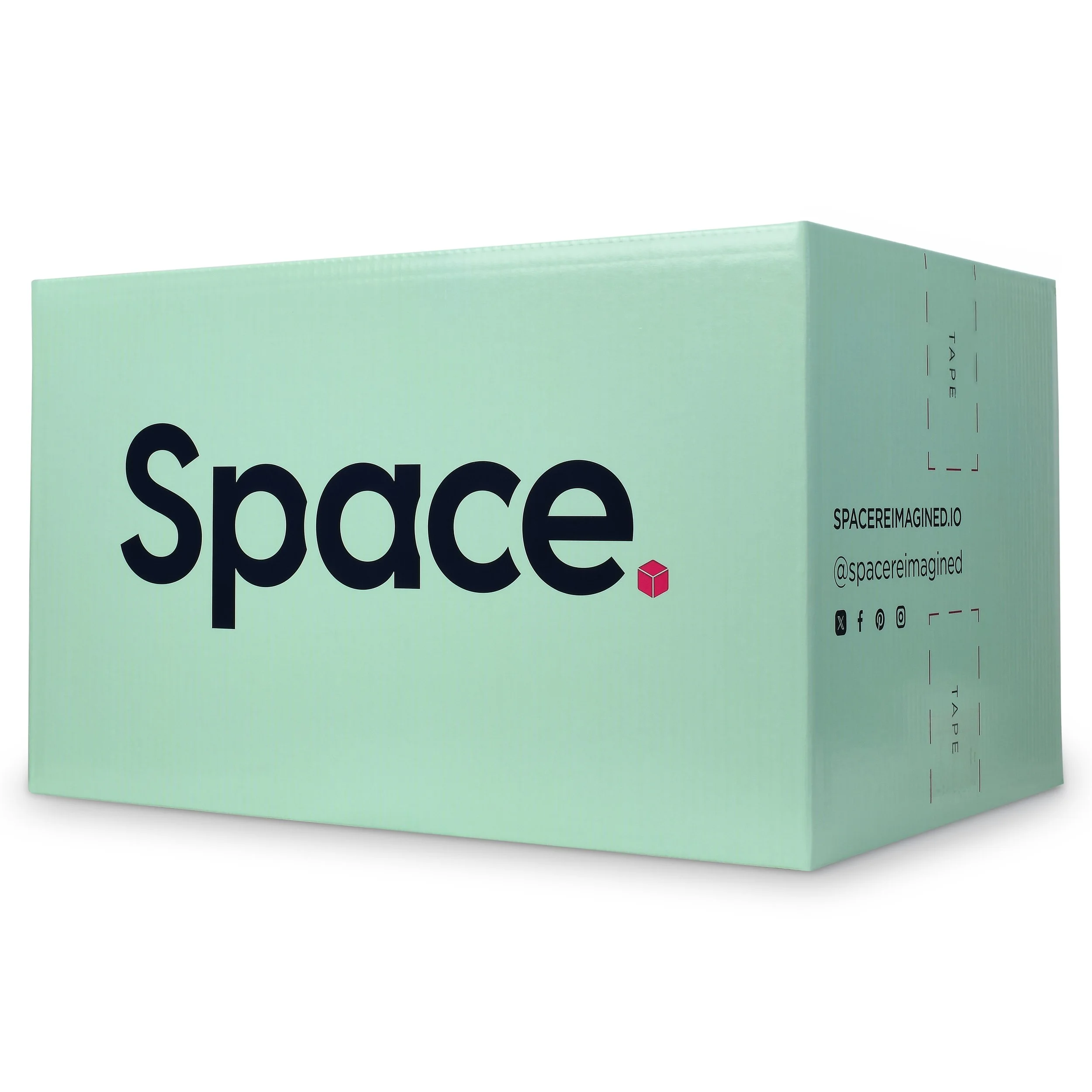 Our reinforced Mint Box (23" x 15.25" x 14") combines a spacious interior with a sustainable soul.
