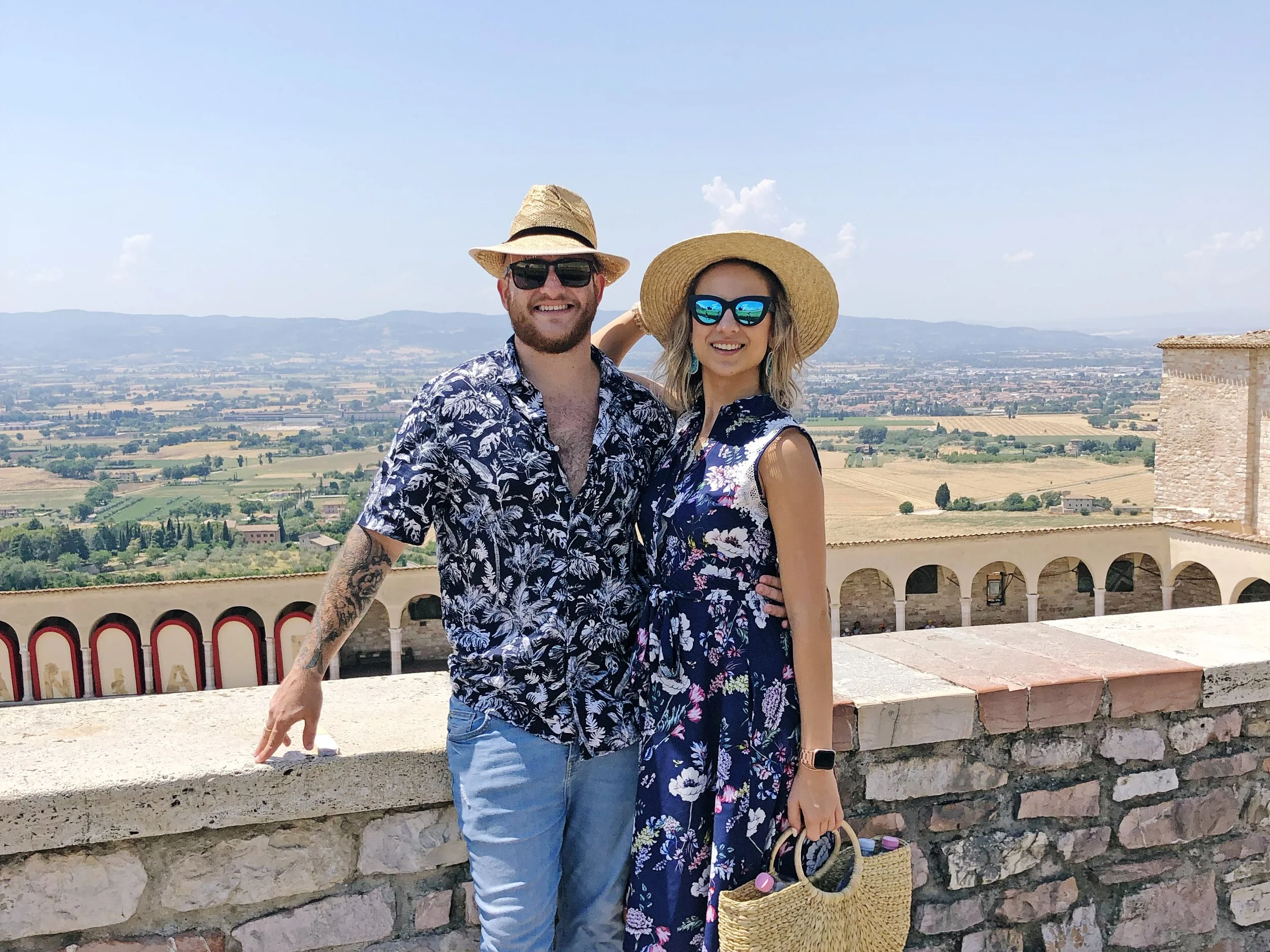 Assisi, Italy. On one of the hottest days of the year during a heat wave.