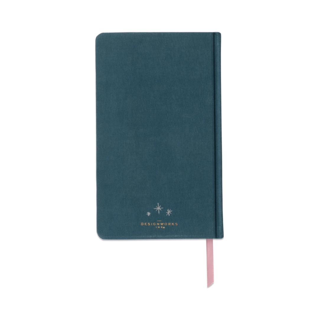 Celestial Bookcloth Journal - Teal Moon2.png