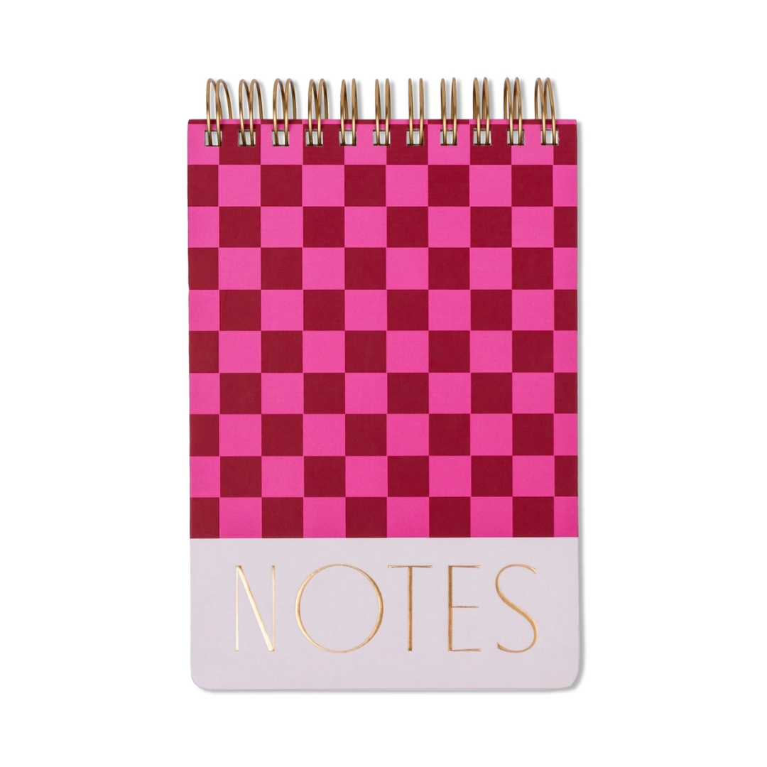 Designworks Ink Large Chunky Notepad - Burgundy + Pink.png