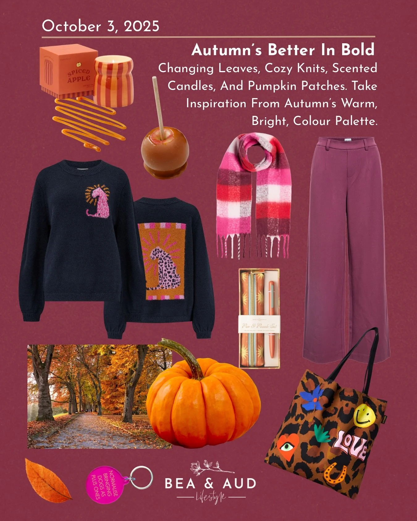 Let autumn&rsquo;s brighter shades inspire you to be bold in your style this season!🍁

We often link the colder weather with darker colours, but autumn doesn&rsquo;t have to be neutral. 

From falling leaves🍂and crackling bonfires🔥 to aesthetic pu