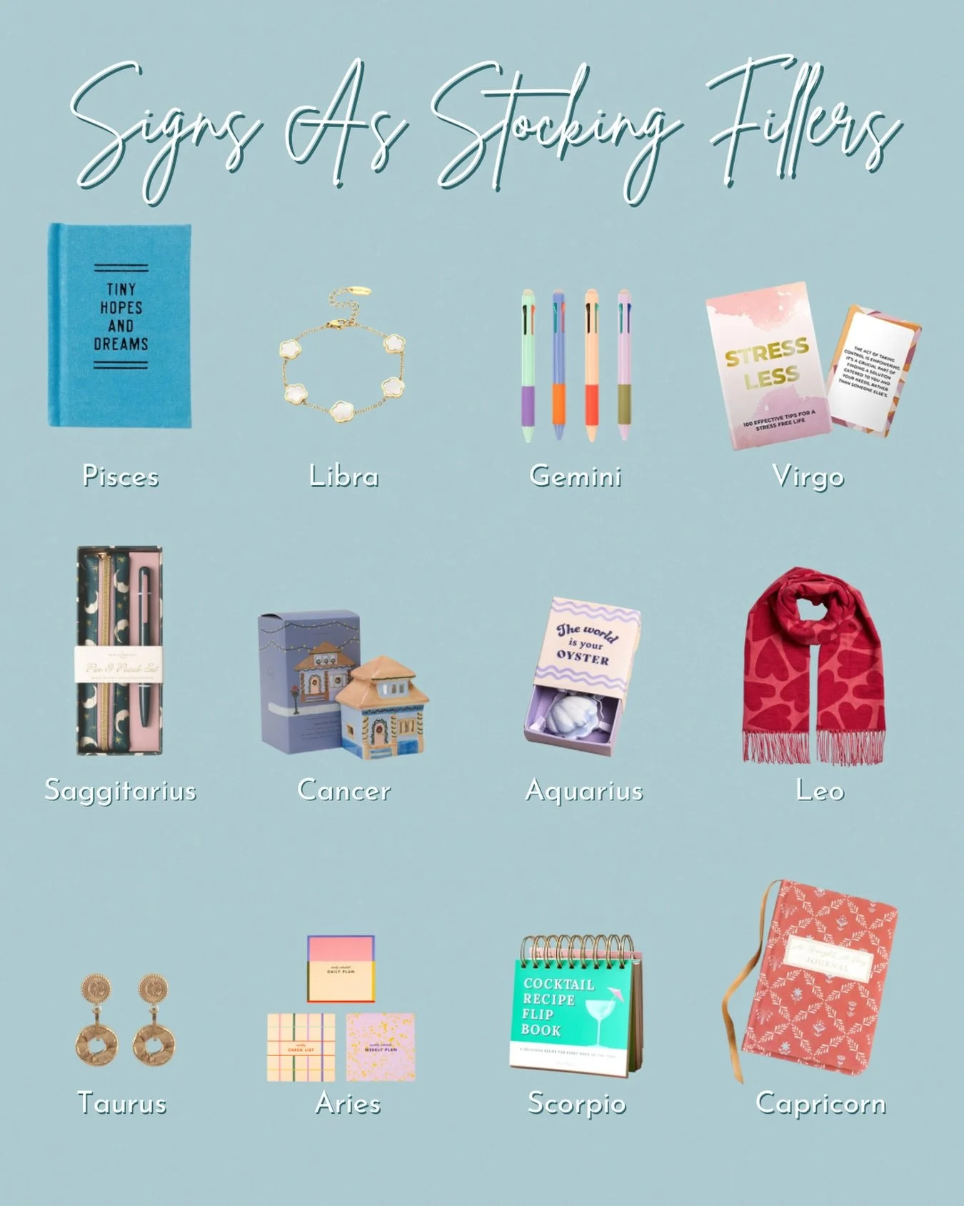 Let me know your sign in the comments!✨Are any of these your dream stocking fillers? Don&rsquo;t forget to support your favourite small businesses this holiday season!🎄

Shop in-store or online and stock up on all your Christmas gifting!🥰

⭐️beaand