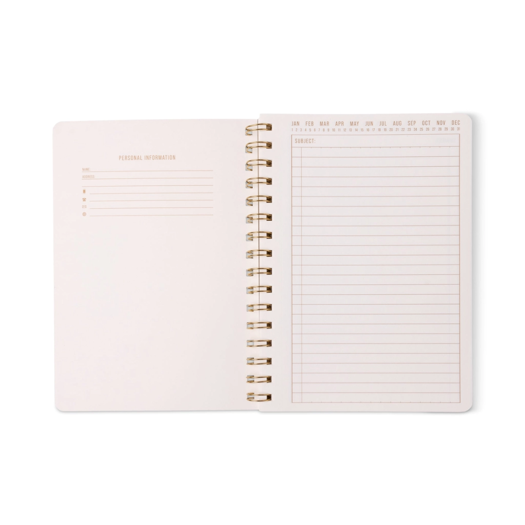 Designworks Ink Tulip A5 Twin Wire Notebook - Blue Lattice2.png