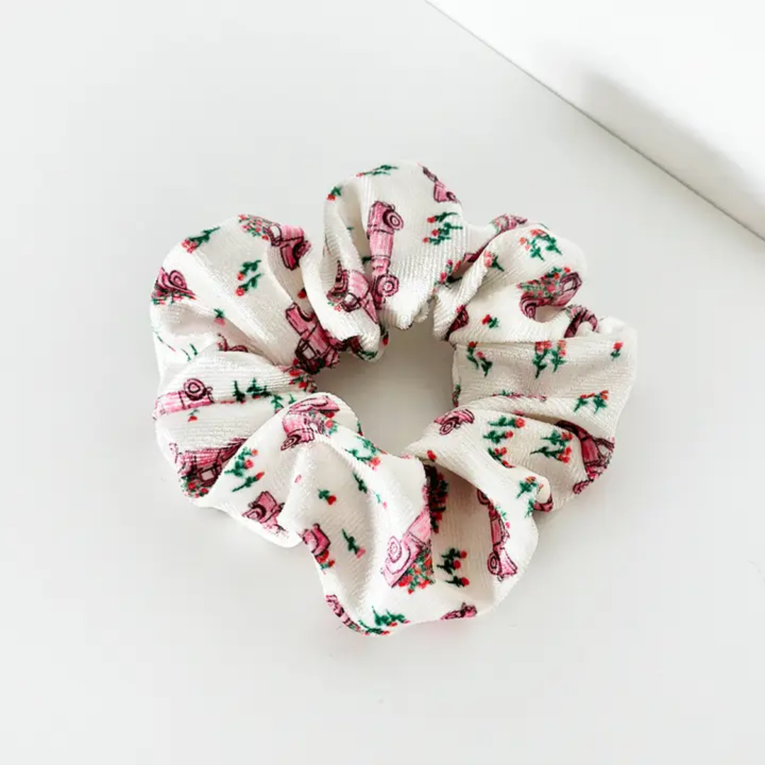 Coconut Lane Love Truck Scrunchie
