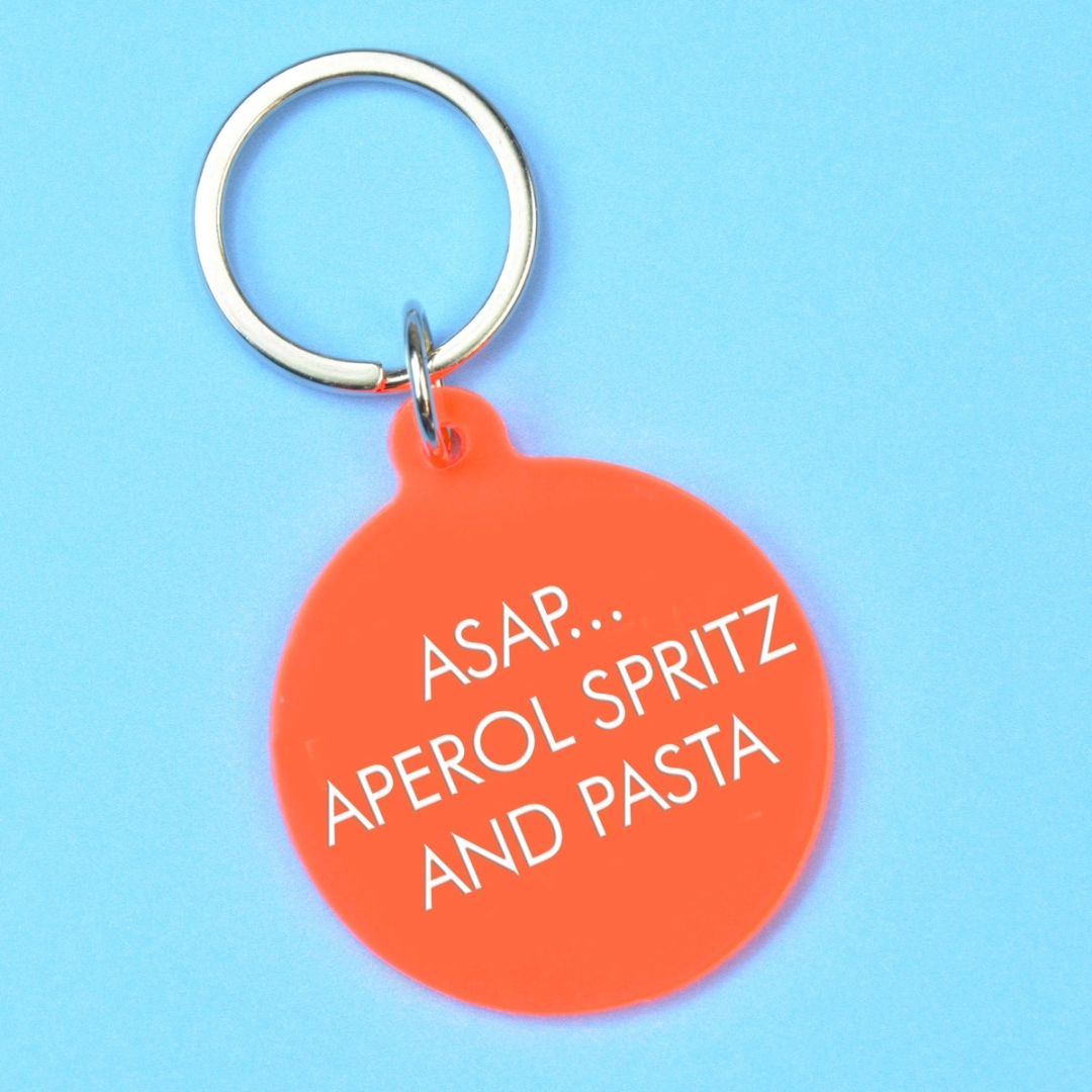 Flamingo Keyrings Asap Aperol Spritz and Pasta