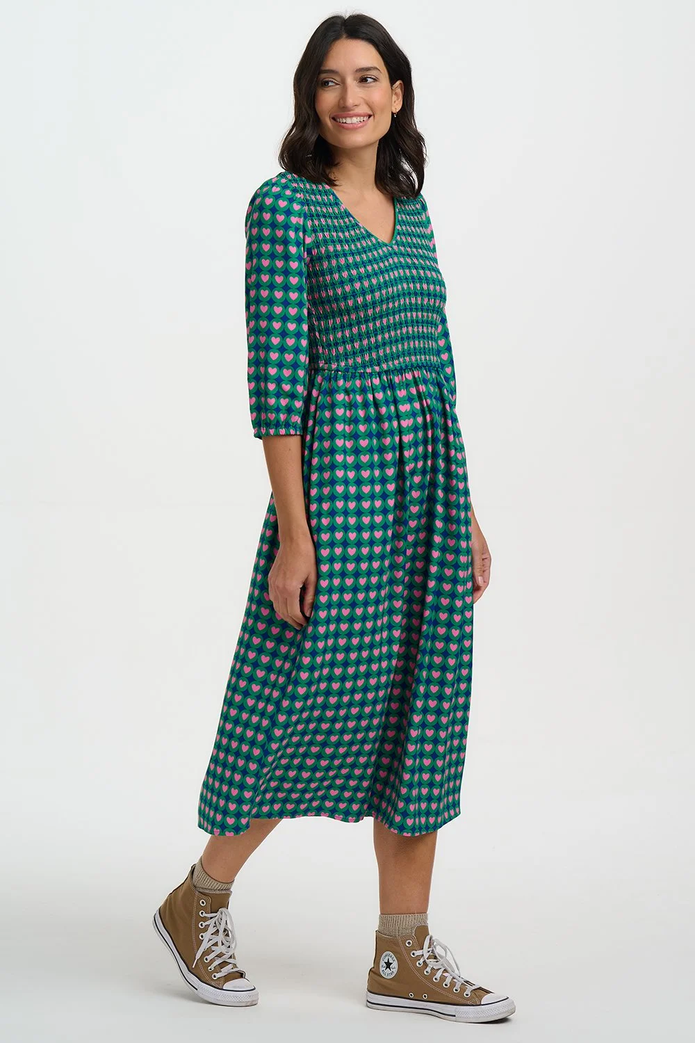 della-shirred-midi-dress-model.jpg