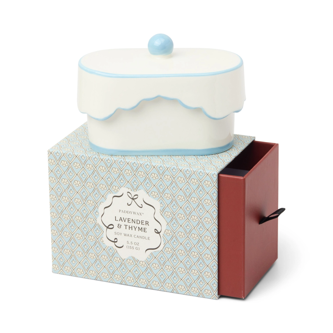 Cherie Ceramic Dish Candle - Blue - Lavender & Thyme.png