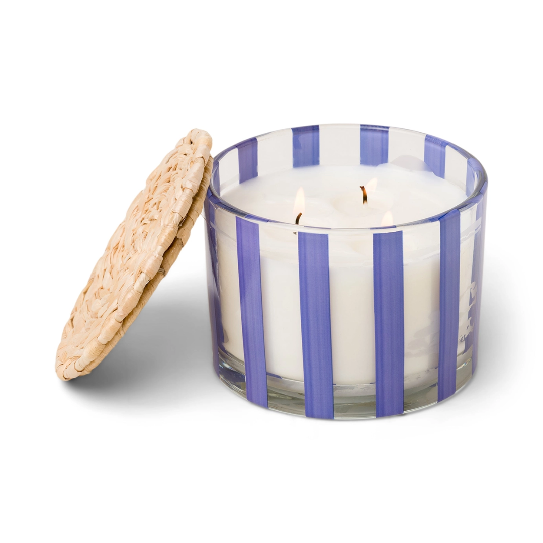 Paddywax Al Fresco Striped Glass Candle - Rosemary&Sea Salt.png