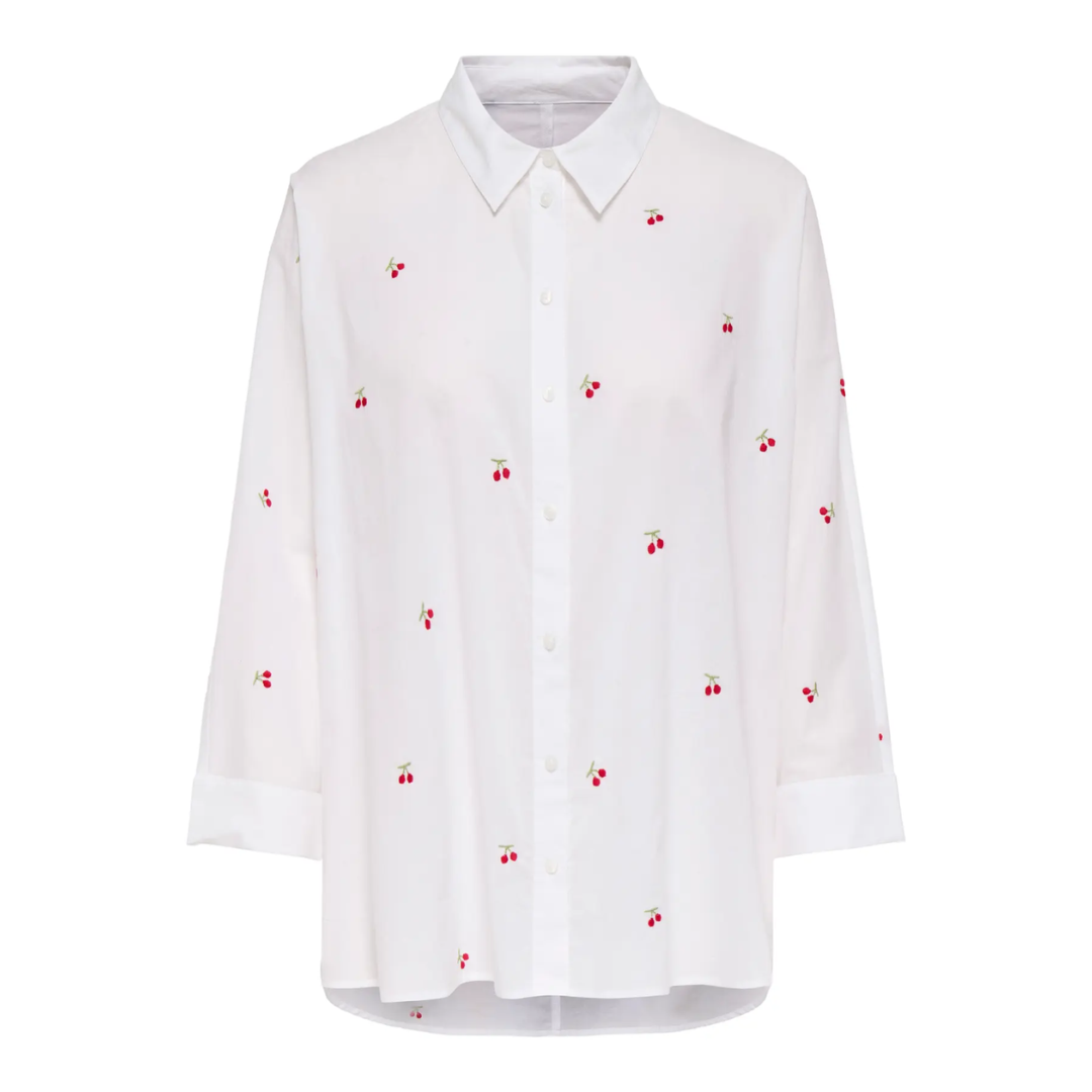 Only Lina Shirt - Small Cherries