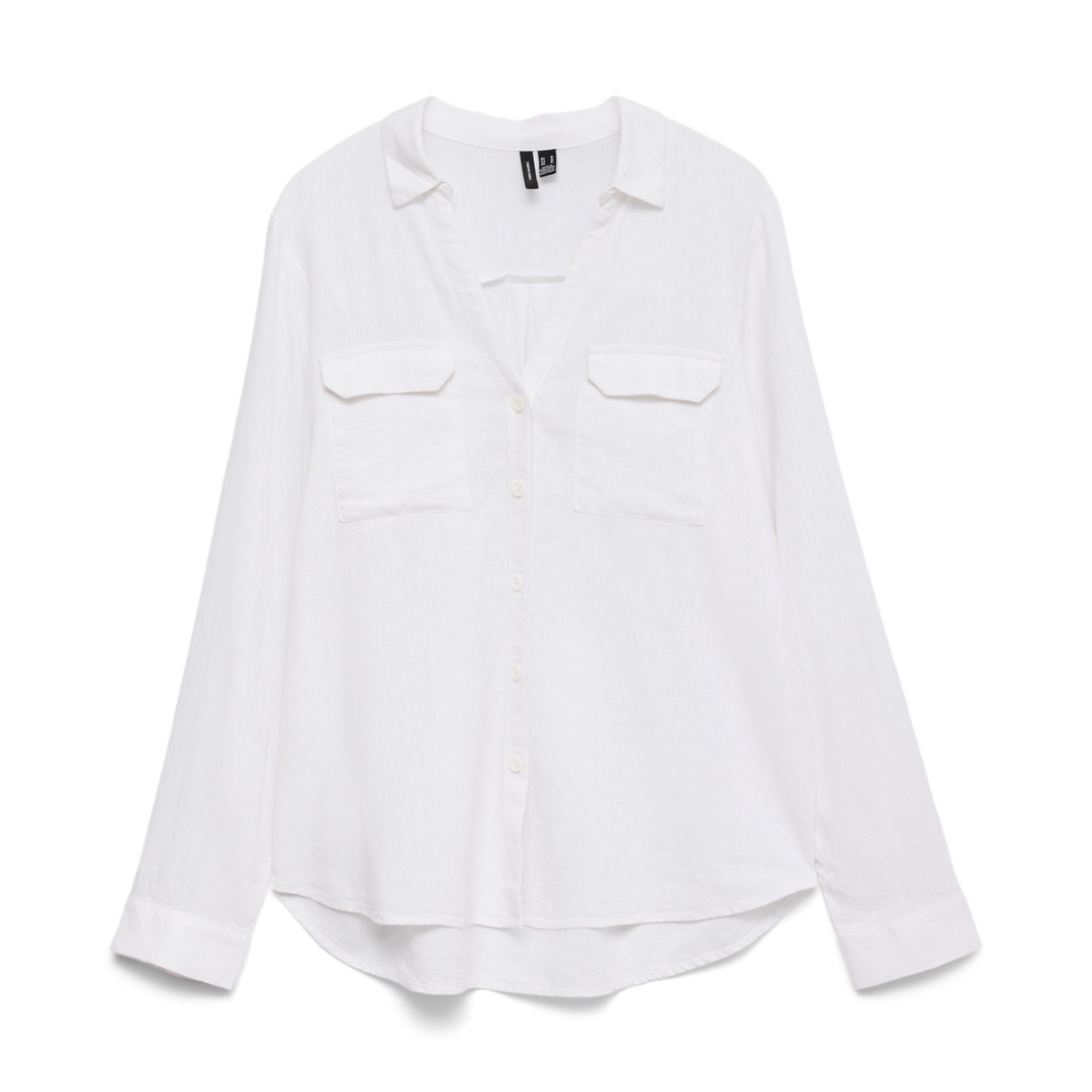 Vero Moda Linn Shirt in Snow White