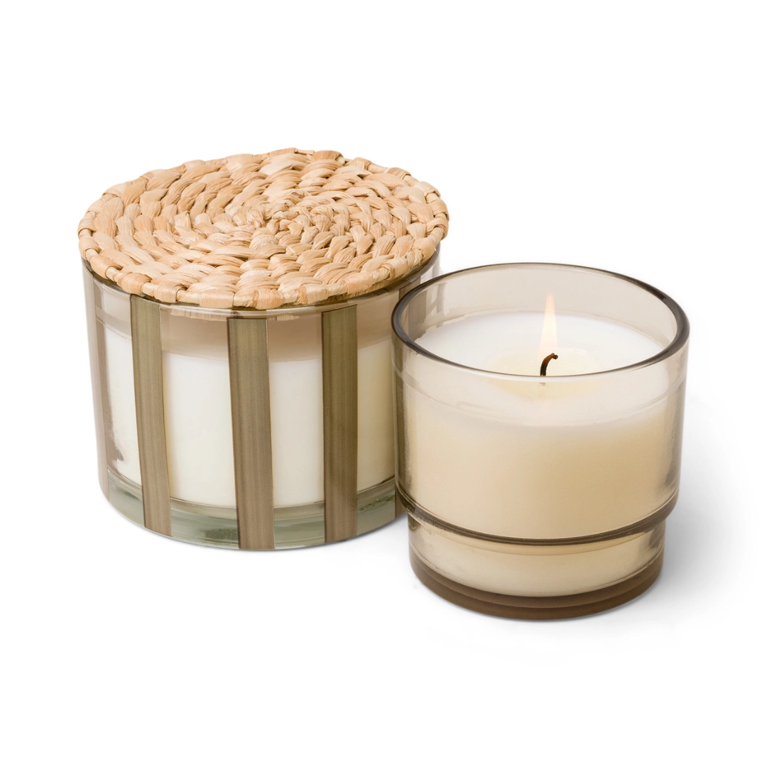 Paddywax Al Fresco Striped Glass Candle - Cotton & Teak3.png