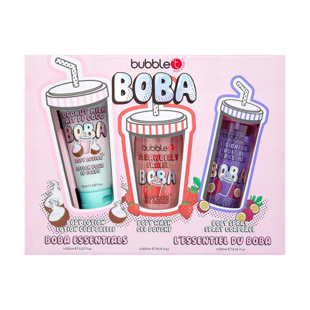 Boba Tea Bathroom Essentials Gift Set - Set of 3-2.png