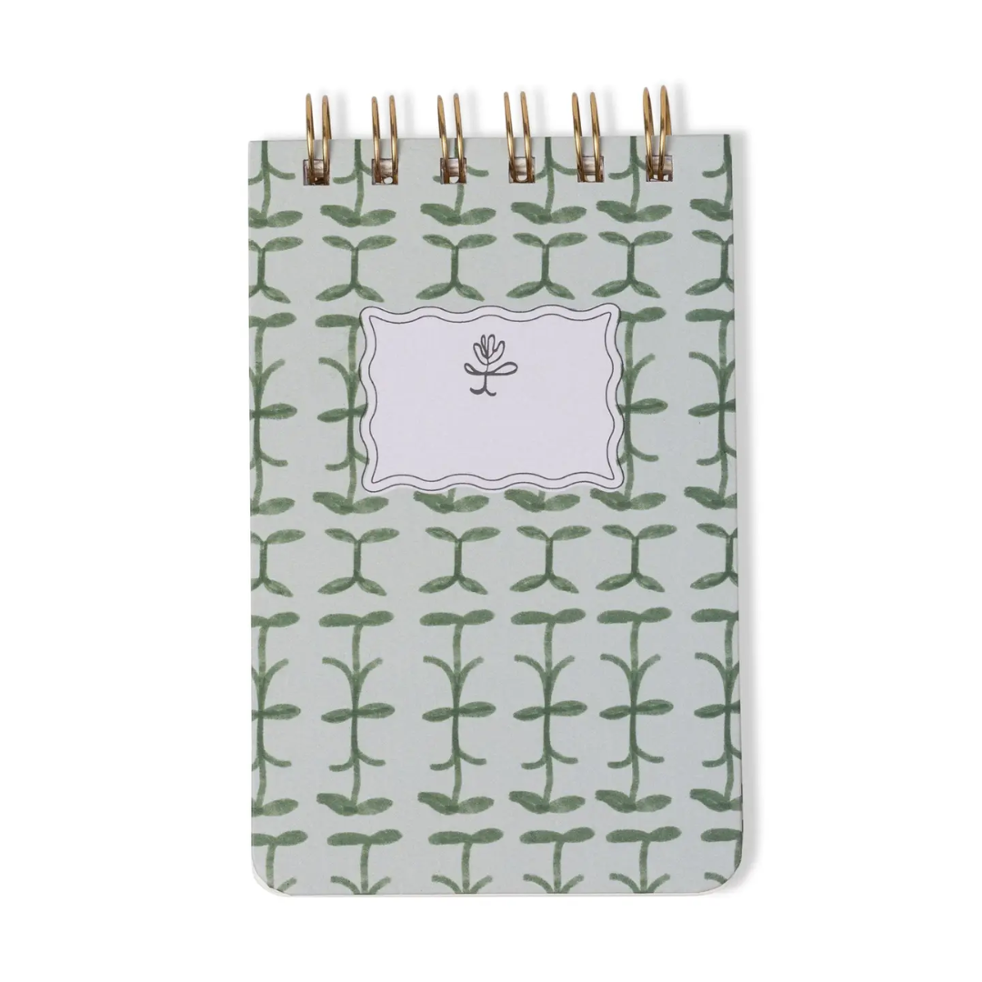 Designworks Ink Tulip Twin Wire Notepad - Green Vine.png