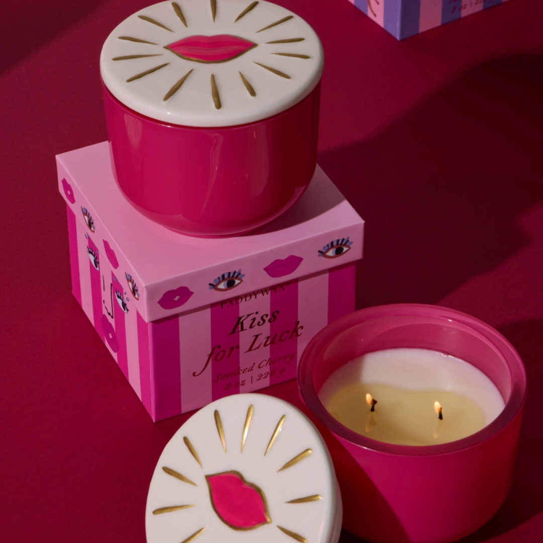 Paddywax Charmed Glass Candle Lips - Smoked Cherry5.png