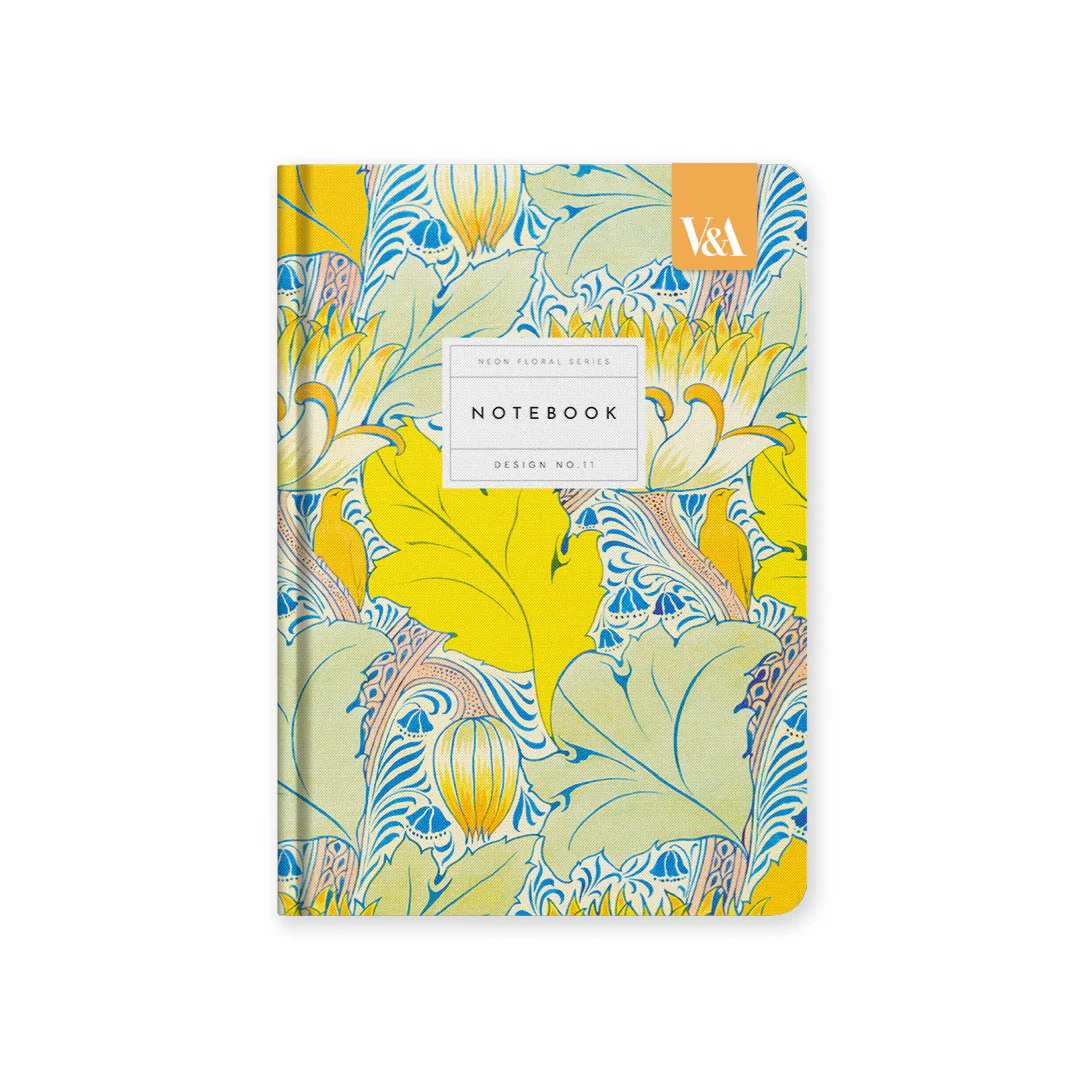 Neon Floral Arts & Crafts Hardback Notebook (A5) (12837).png