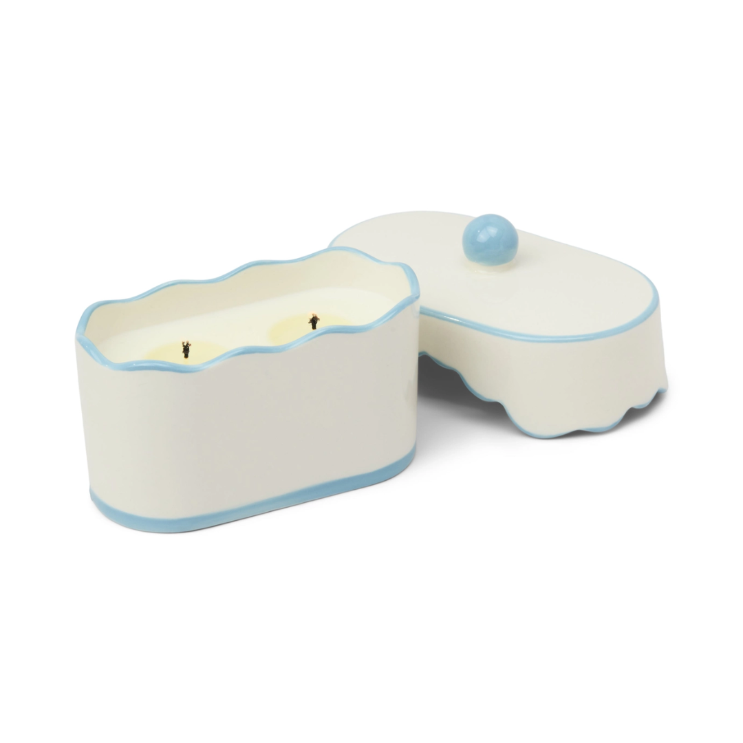 Cherie Ceramic Dish Candle - Blue - Lavender & Thyme2.png