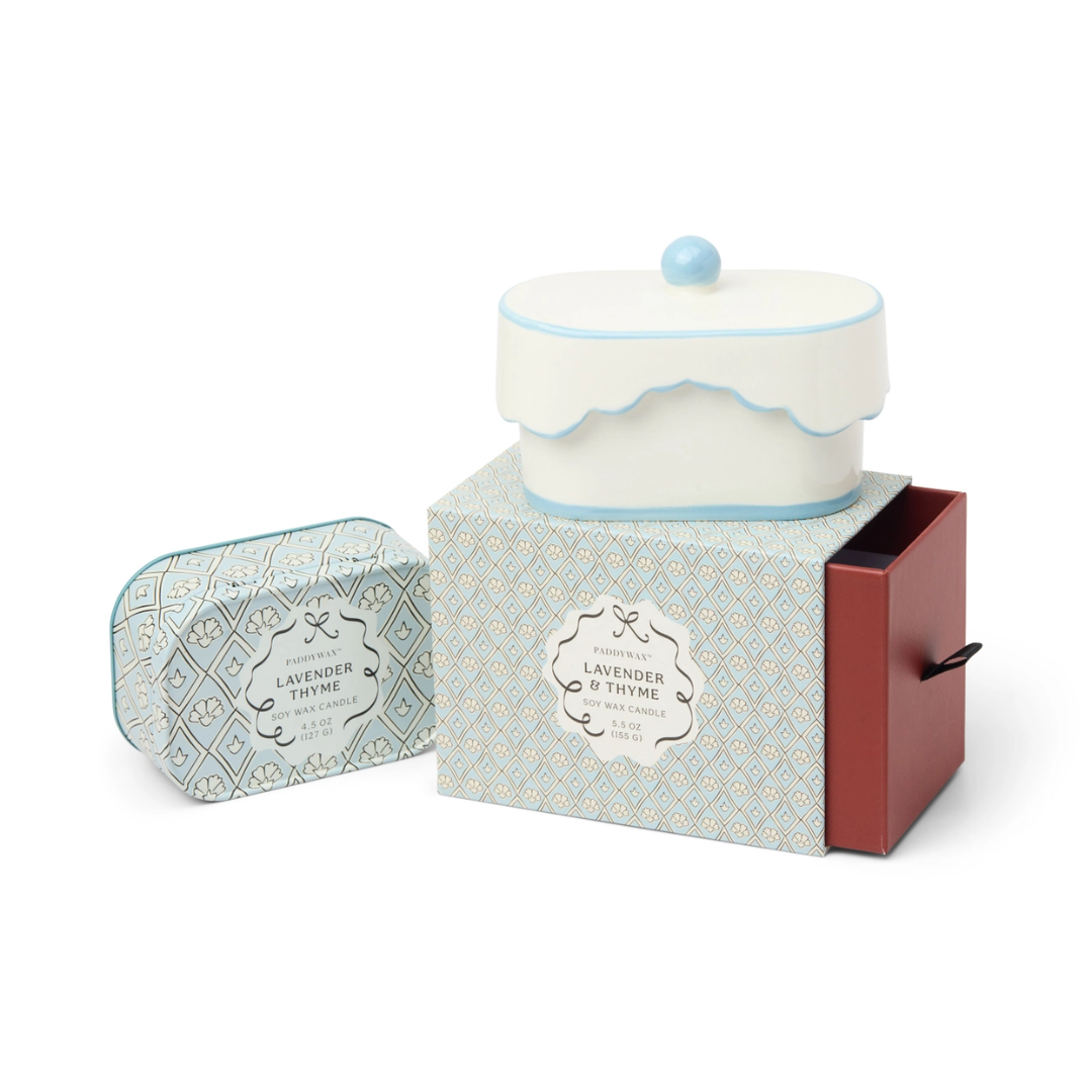 Cherie Ceramic Dish Candle - Blue - Lavender & Thyme3.png