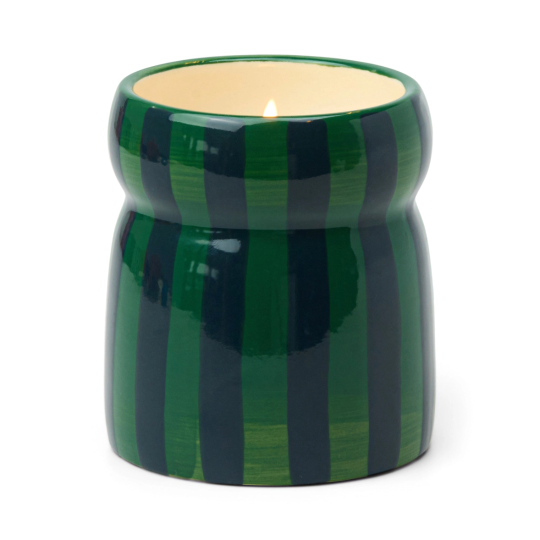Cabana Green Navy Striped Ceramic Candle - Balsam Fir2.png
