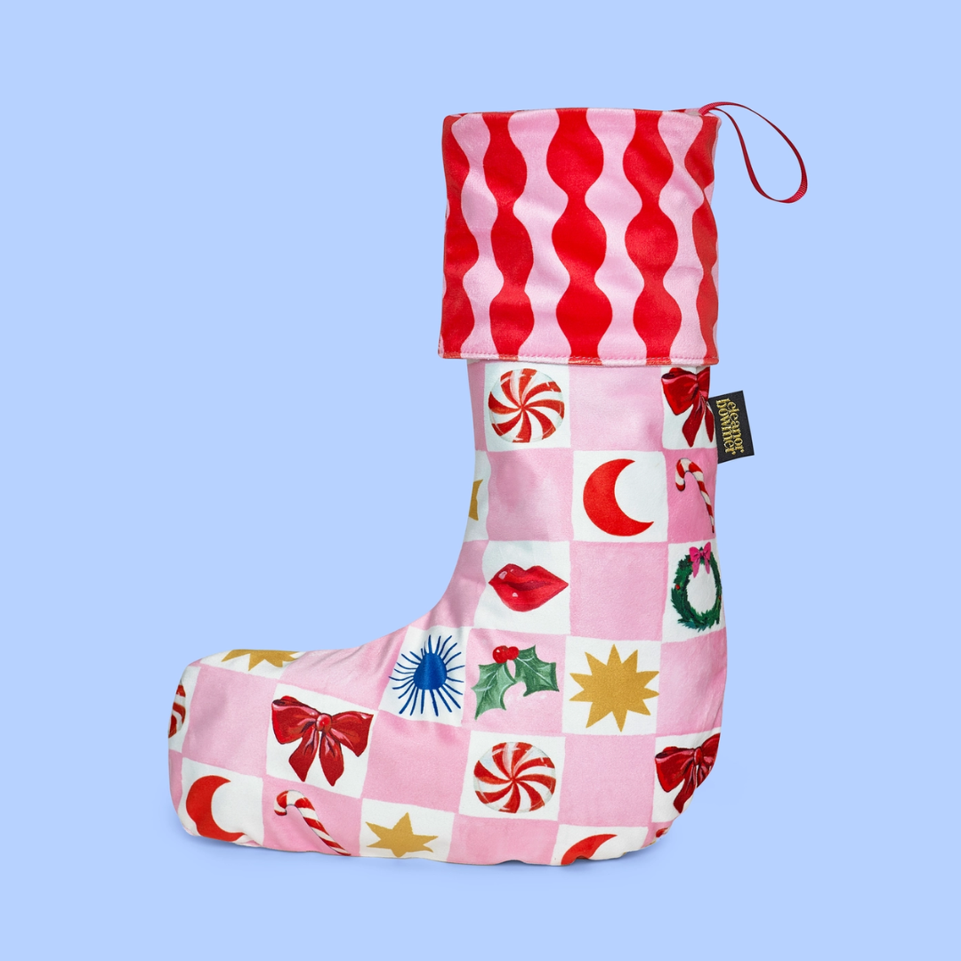 Kissmas Checkerboard Velvet Stocking2.png