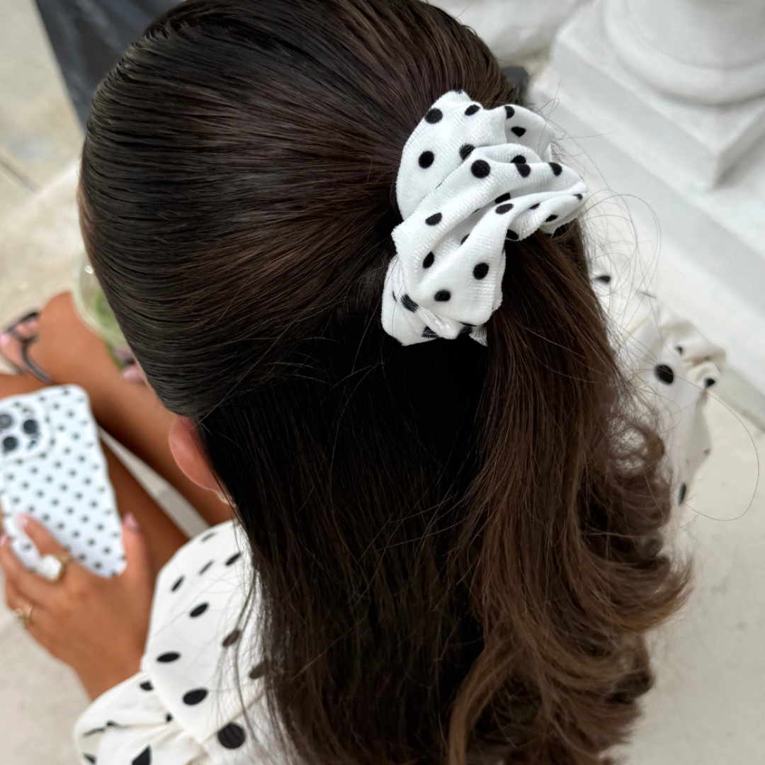 white polka dot scrunchie2.png