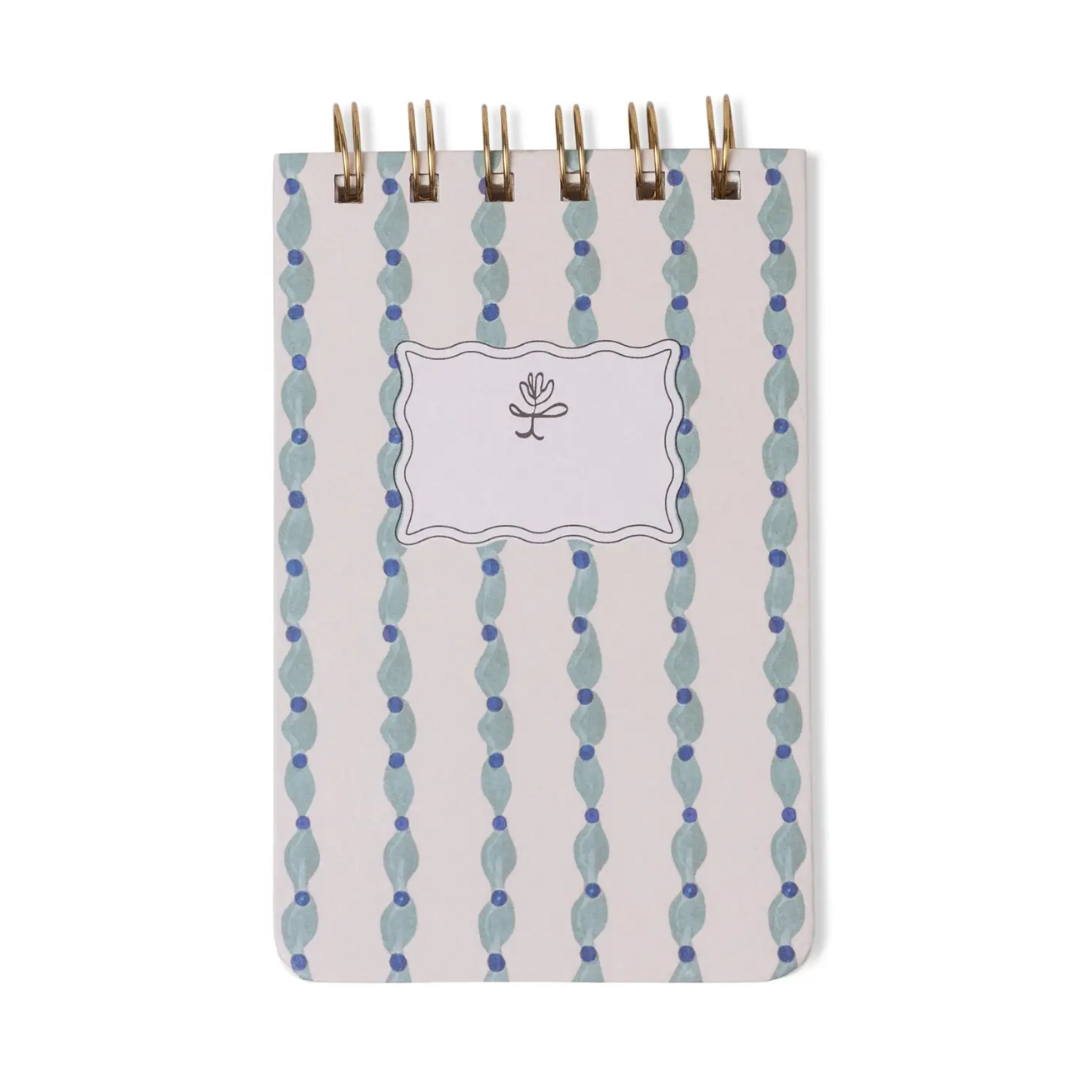 Designworks Ink Tulip Twin Wire Notepad - Wavy Blue.png