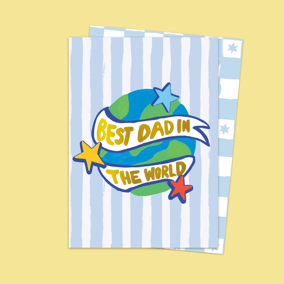 Eleanor Bowmer Best Dad in the World Card