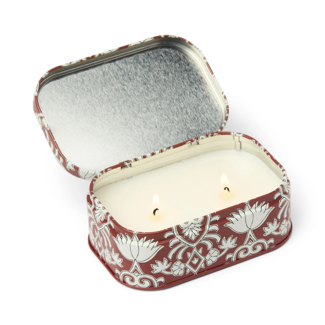 Cherie Printed Tin Candle - Crimson & Cream - French Linen & Orris3.png