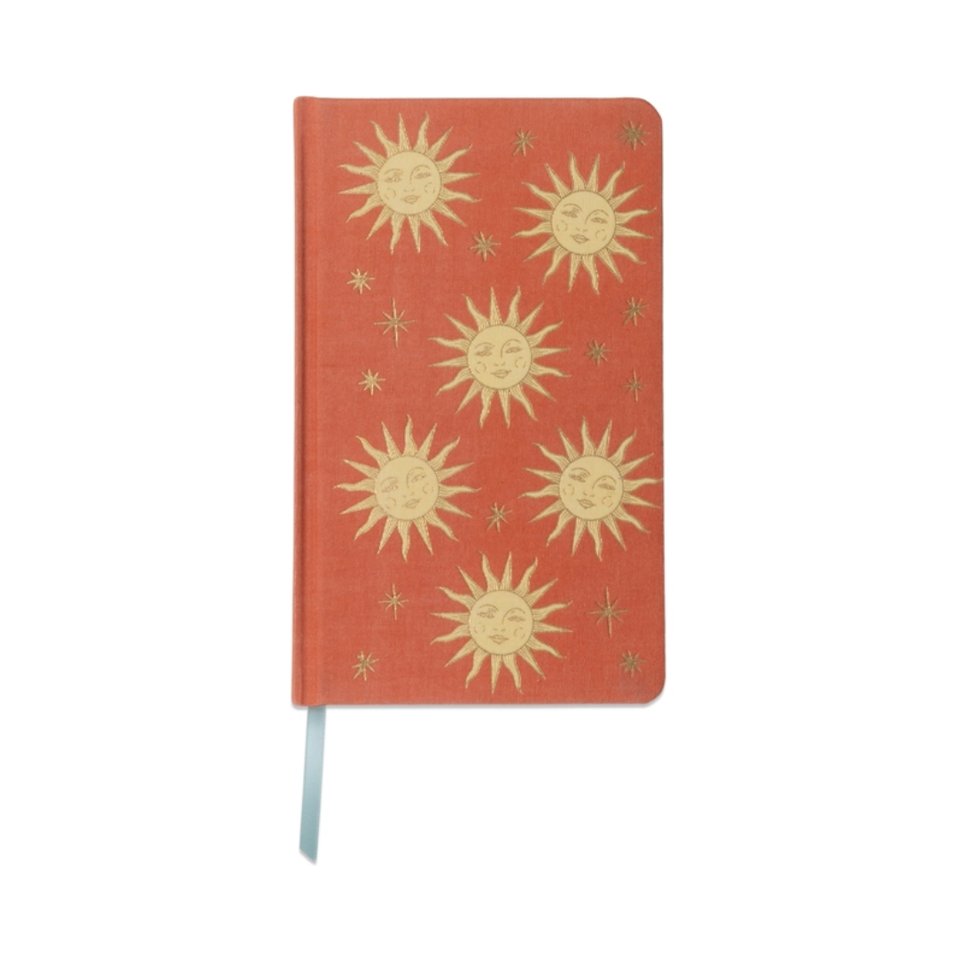 Celestial Bookcloth Journal - Terracotta Sun.png