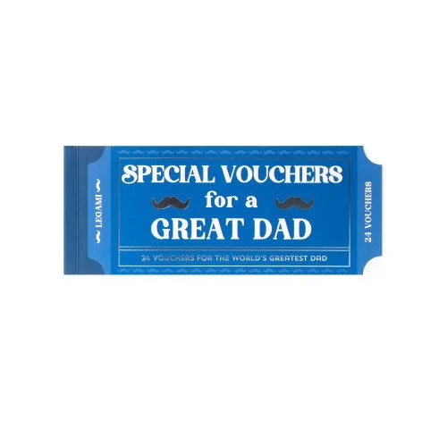 Legami Book of 24 Vouchers for Dad