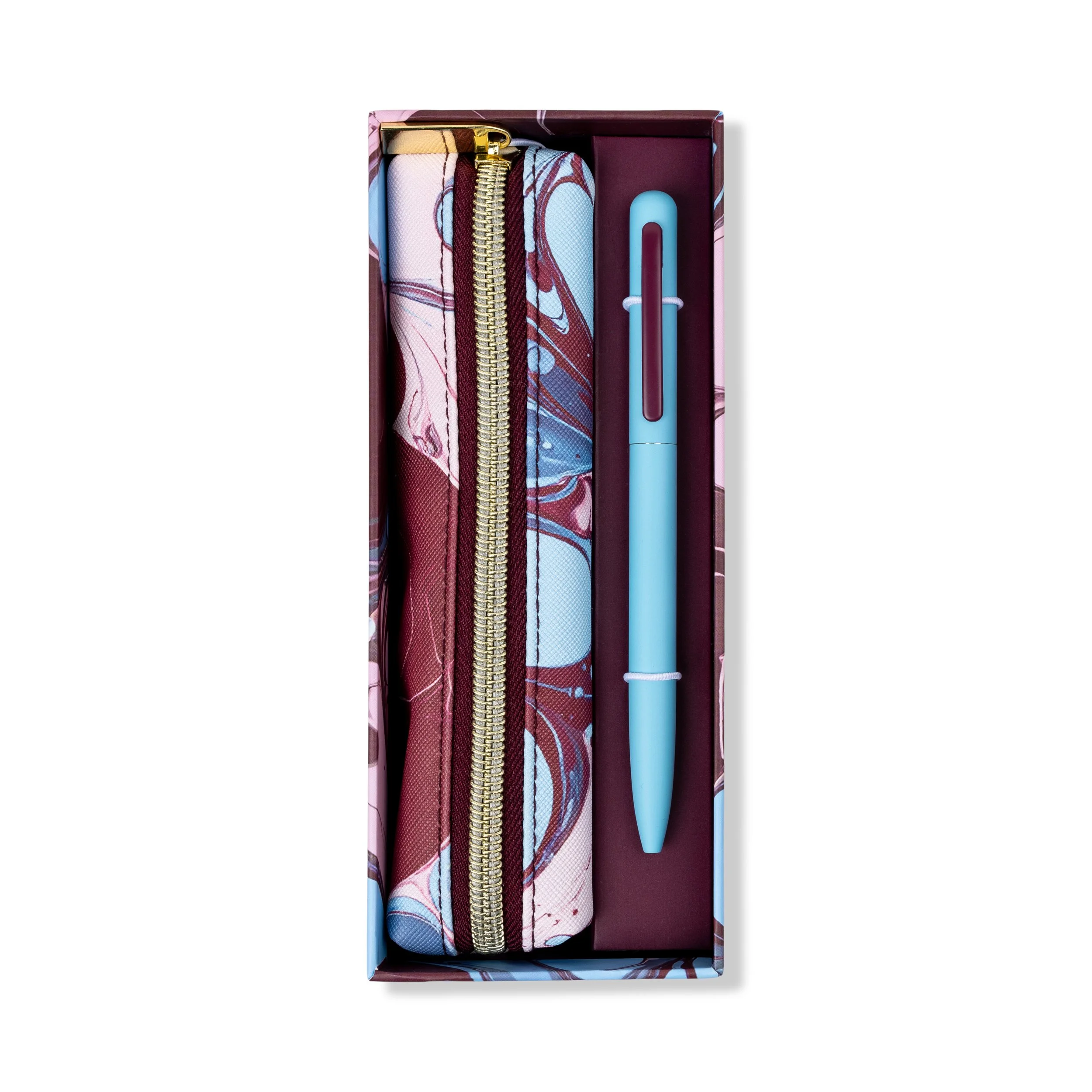 pouch and pen set marble box.jpg